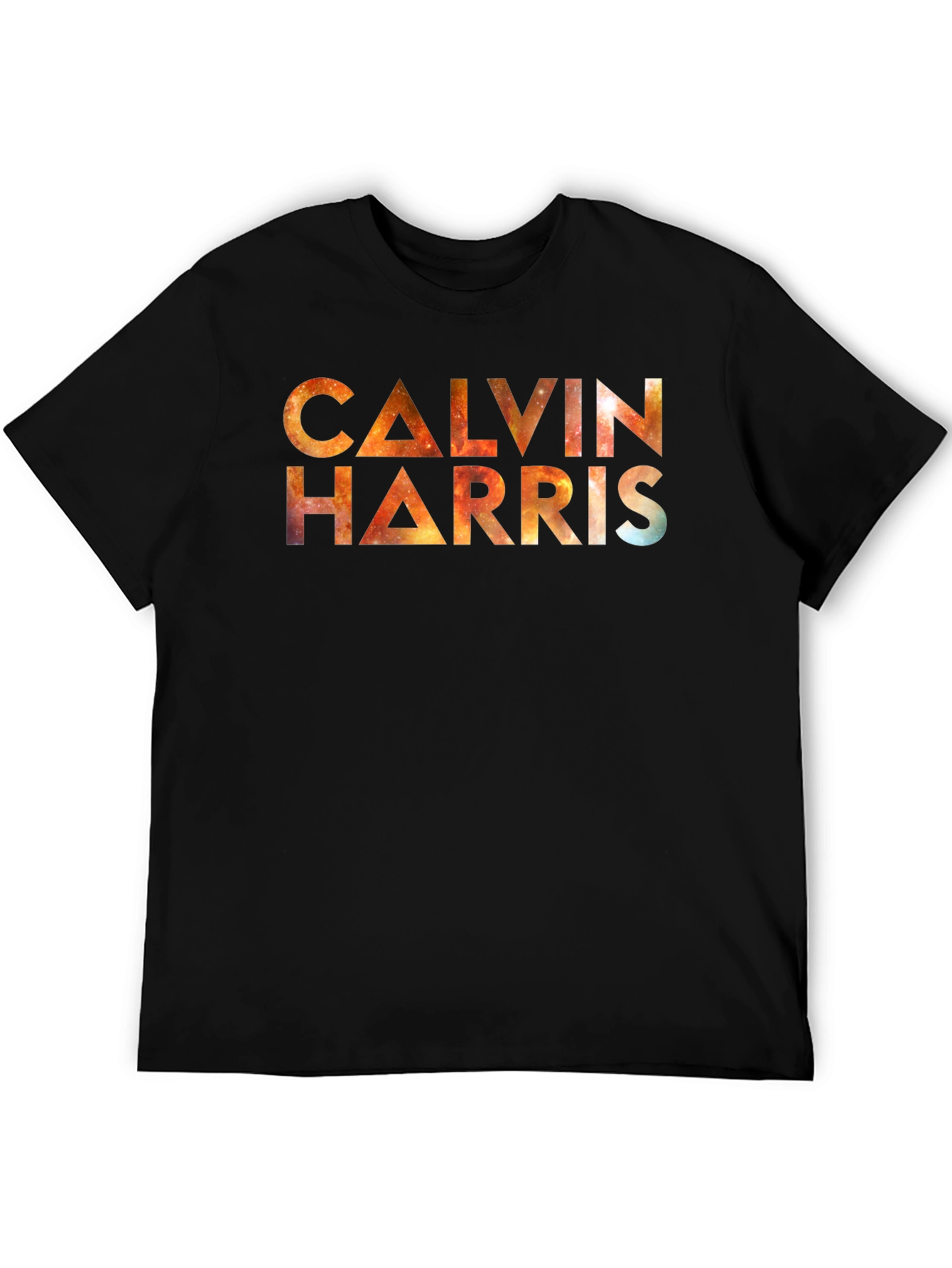 Calvin Harris Galaxy Graphic Black T-Shirt
