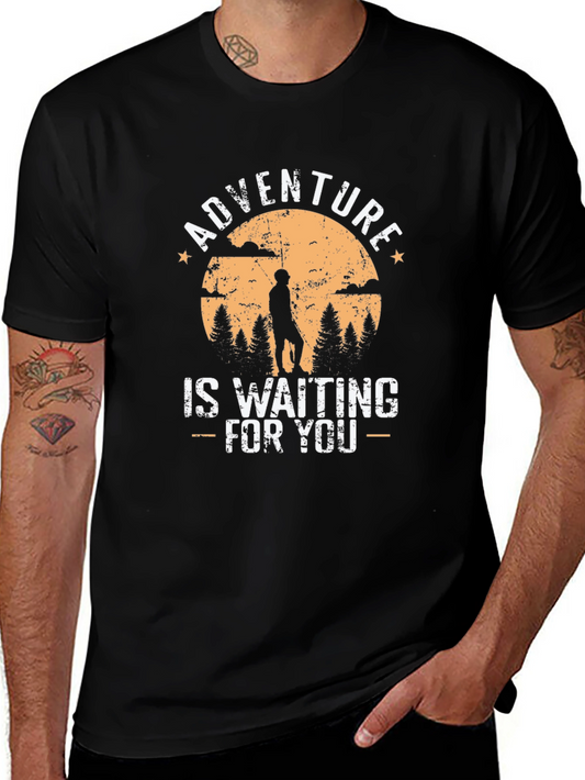 Adventure Awaits Graphic Tee - Nature & Outdoor Design