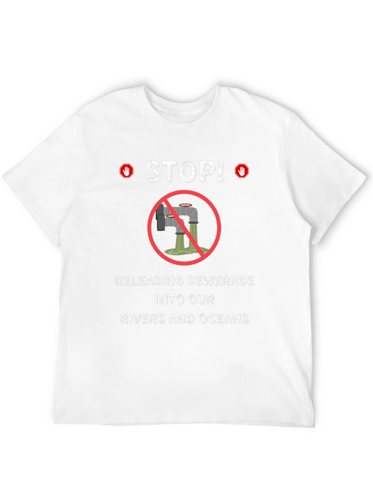 Stop Polluting T-Shirt - Environmental Awareness Tee