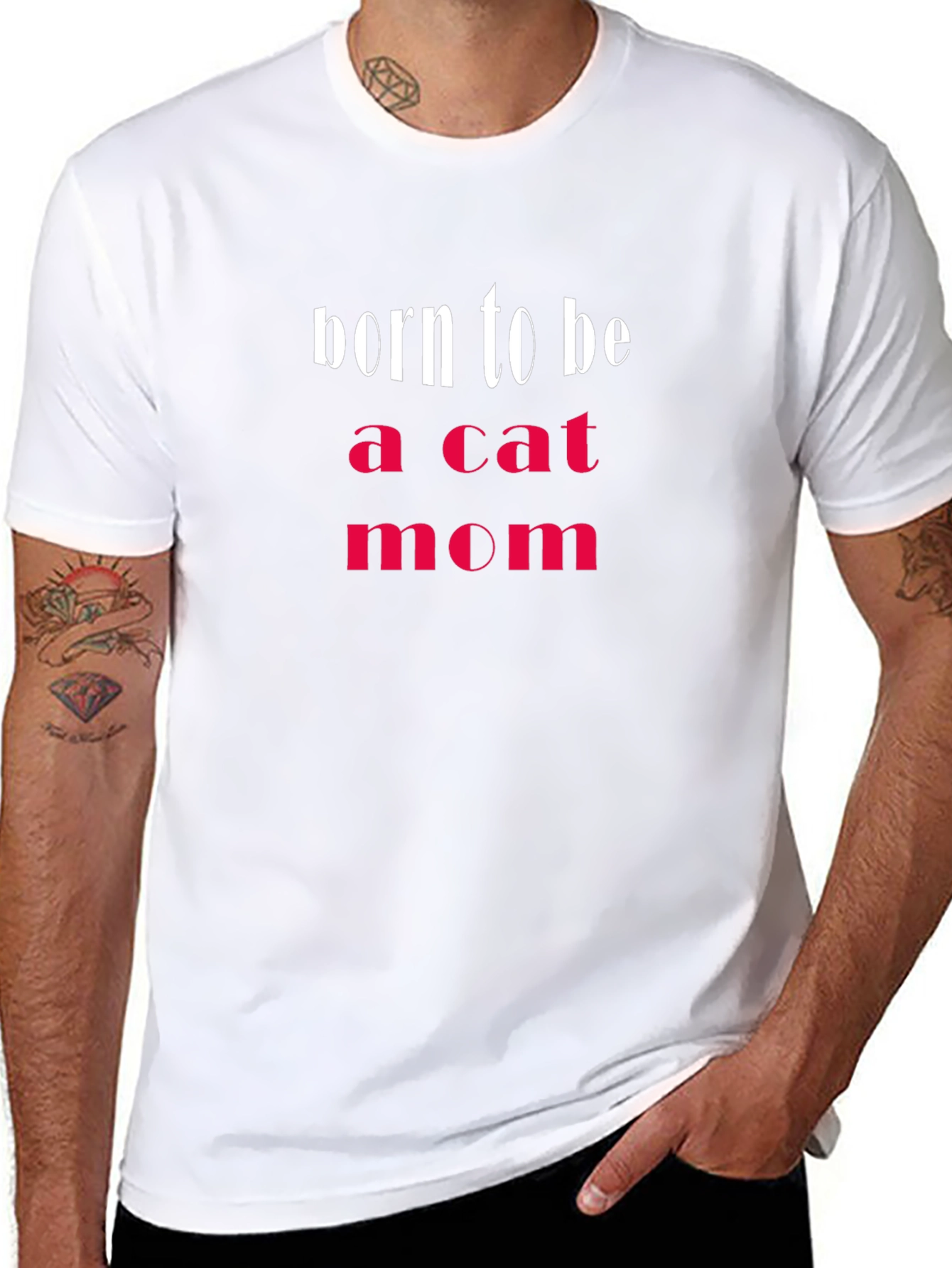 Born to be a Cat Mom T-Shirt