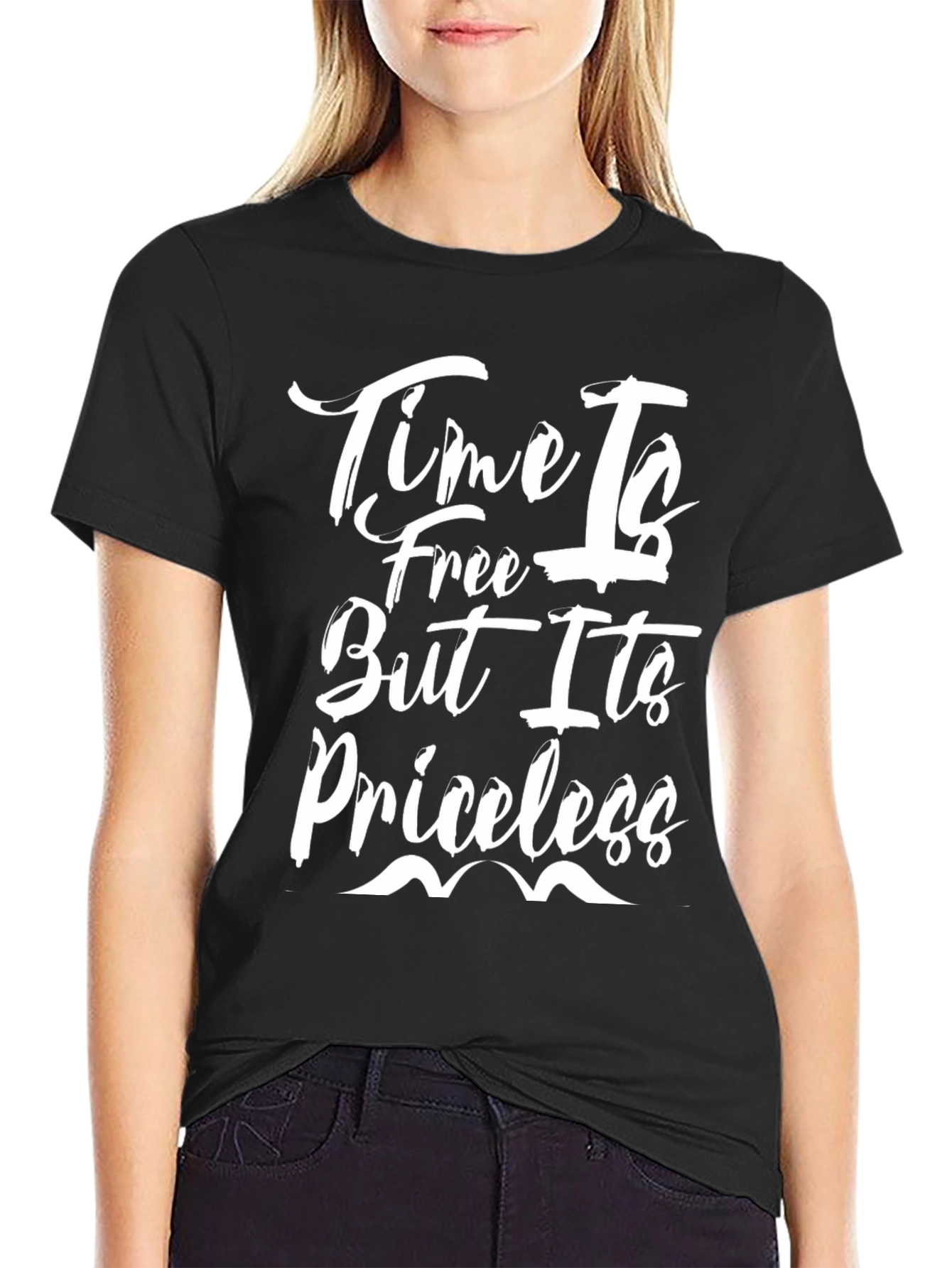 Time Is Free But Its Priceless Black T-Shirt