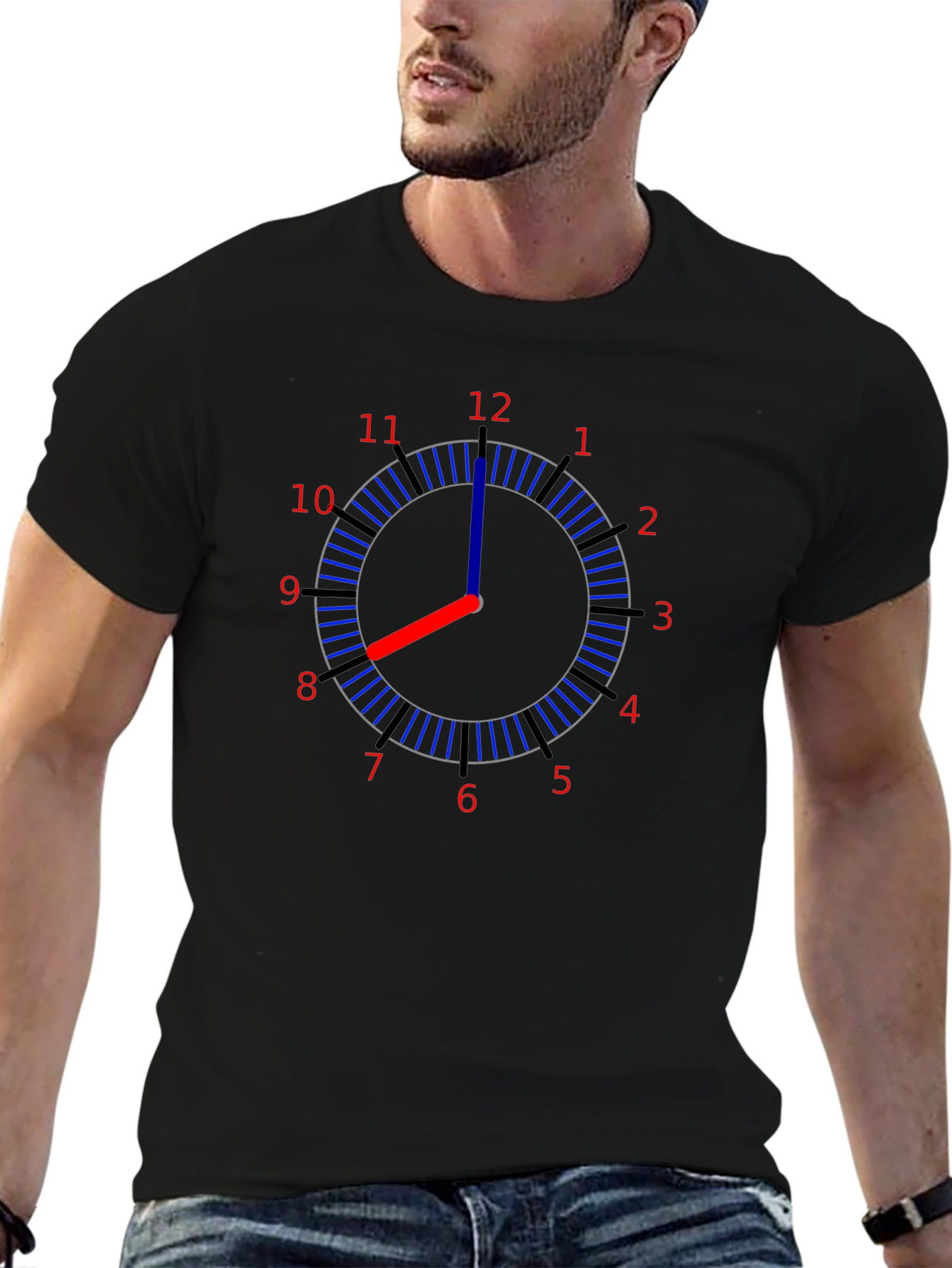 Clock Graphic Tee - Time Telling Fashion