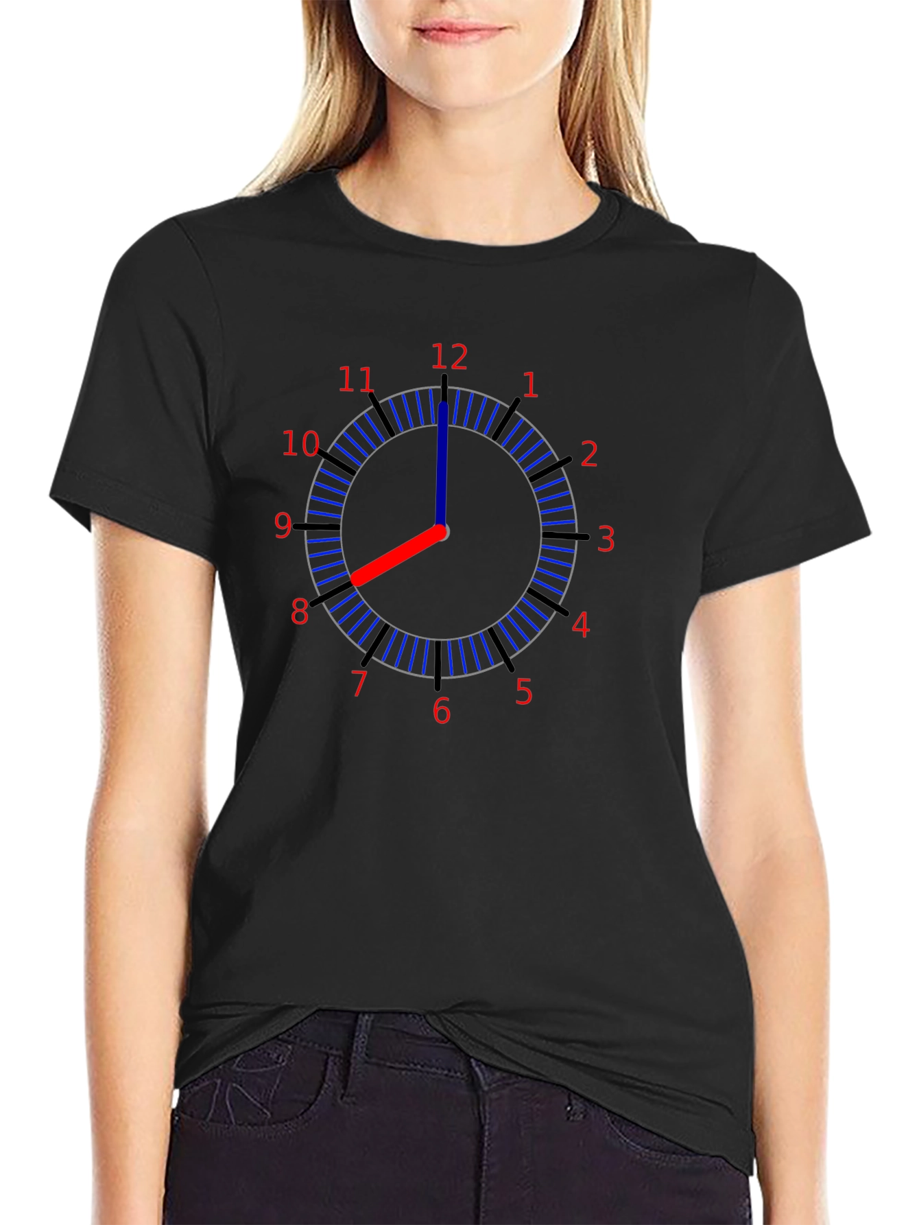 Clock Graphic Tee - Time Telling Fashion