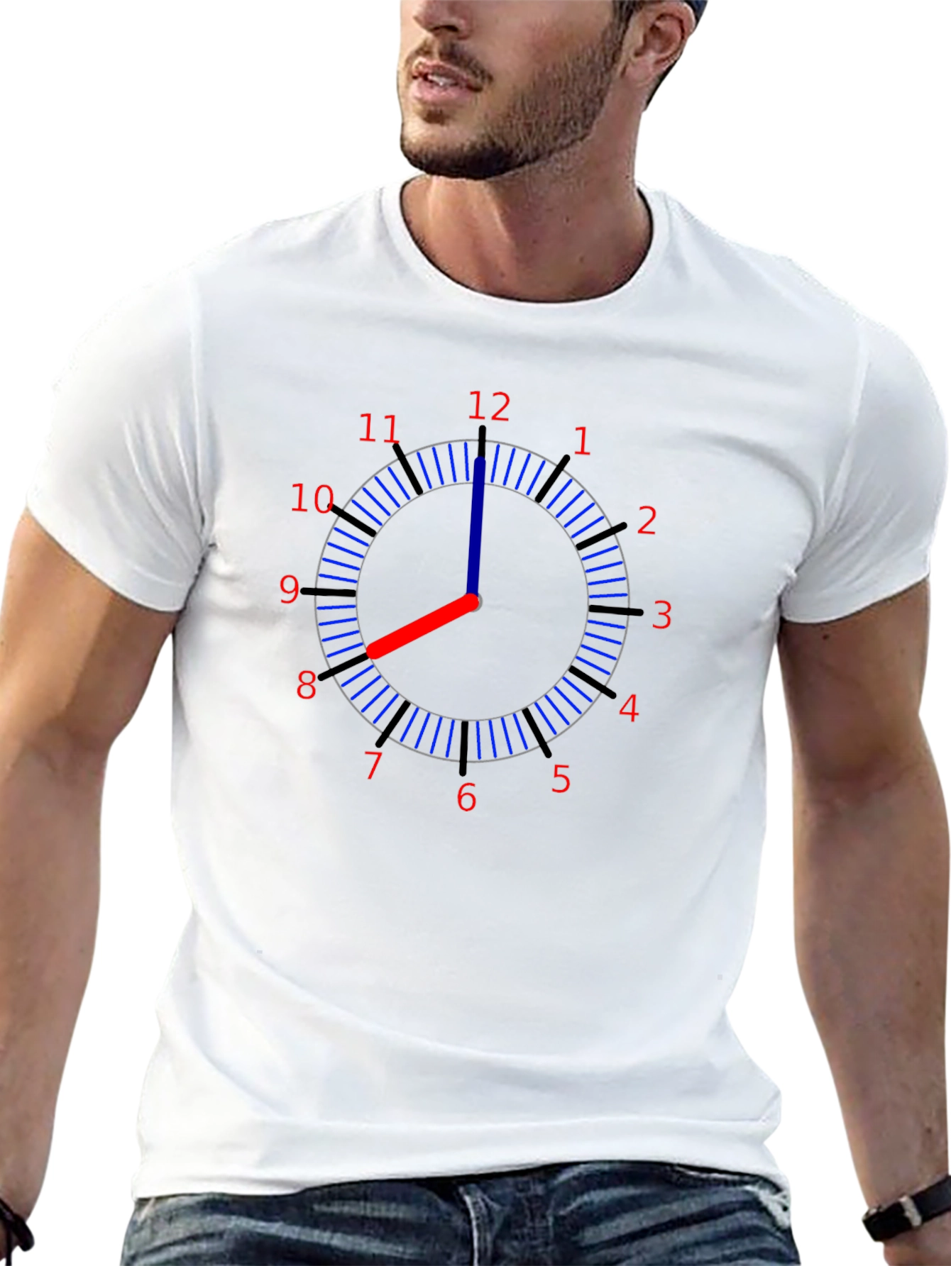 Clock Graphic Tee - Time Telling Fashion