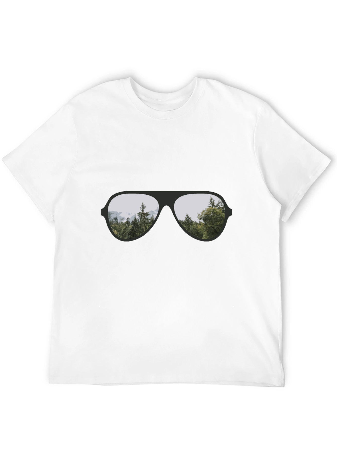 Cool Aviator Sunglasses Reflective T-Shirt