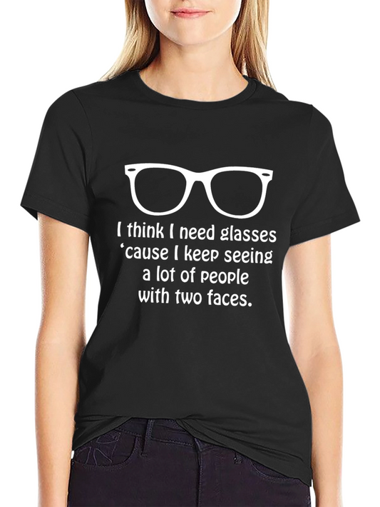 Two-Faced People Graphic T-Shirt