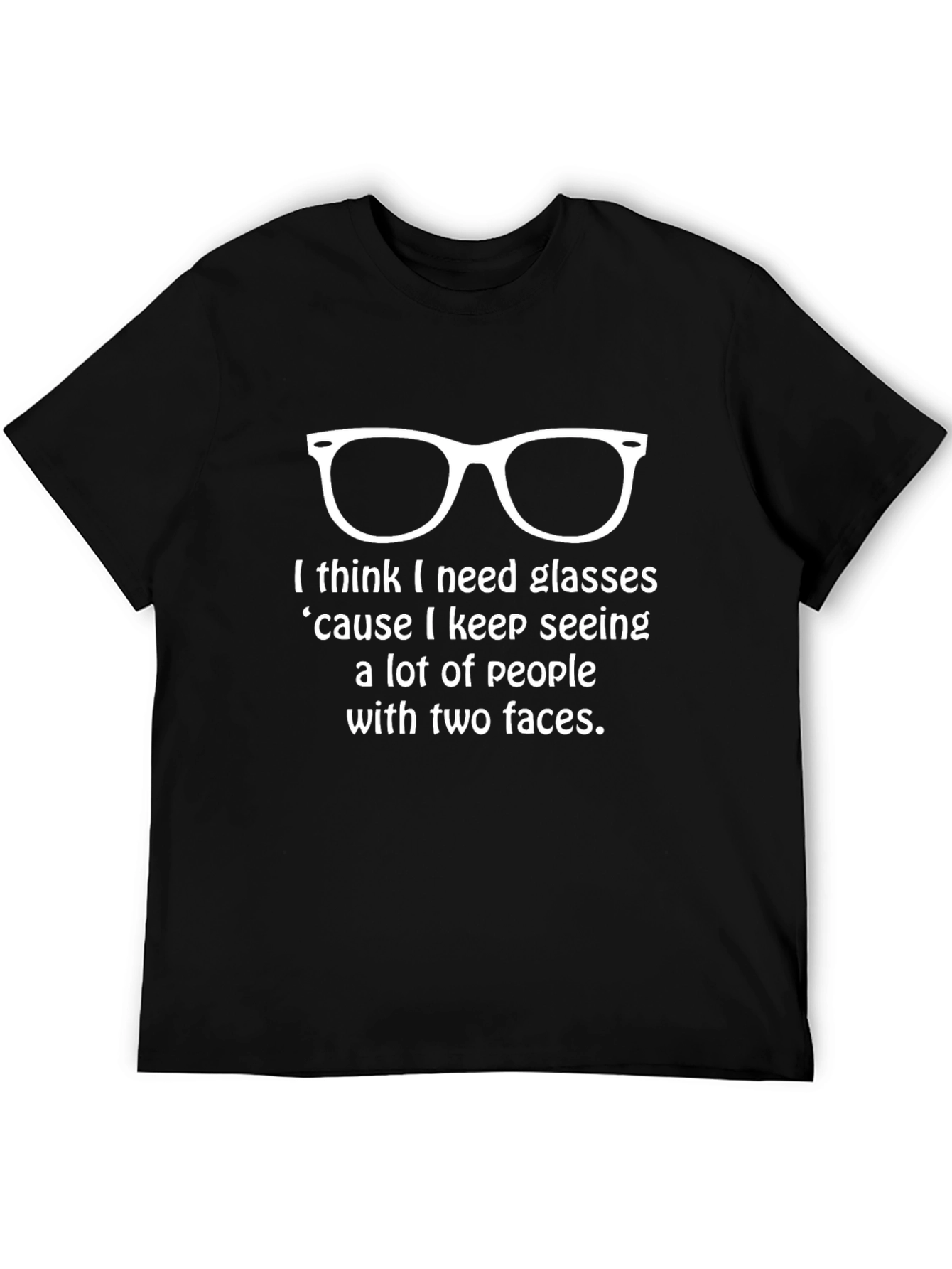 Two-Faced People Graphic T-Shirt