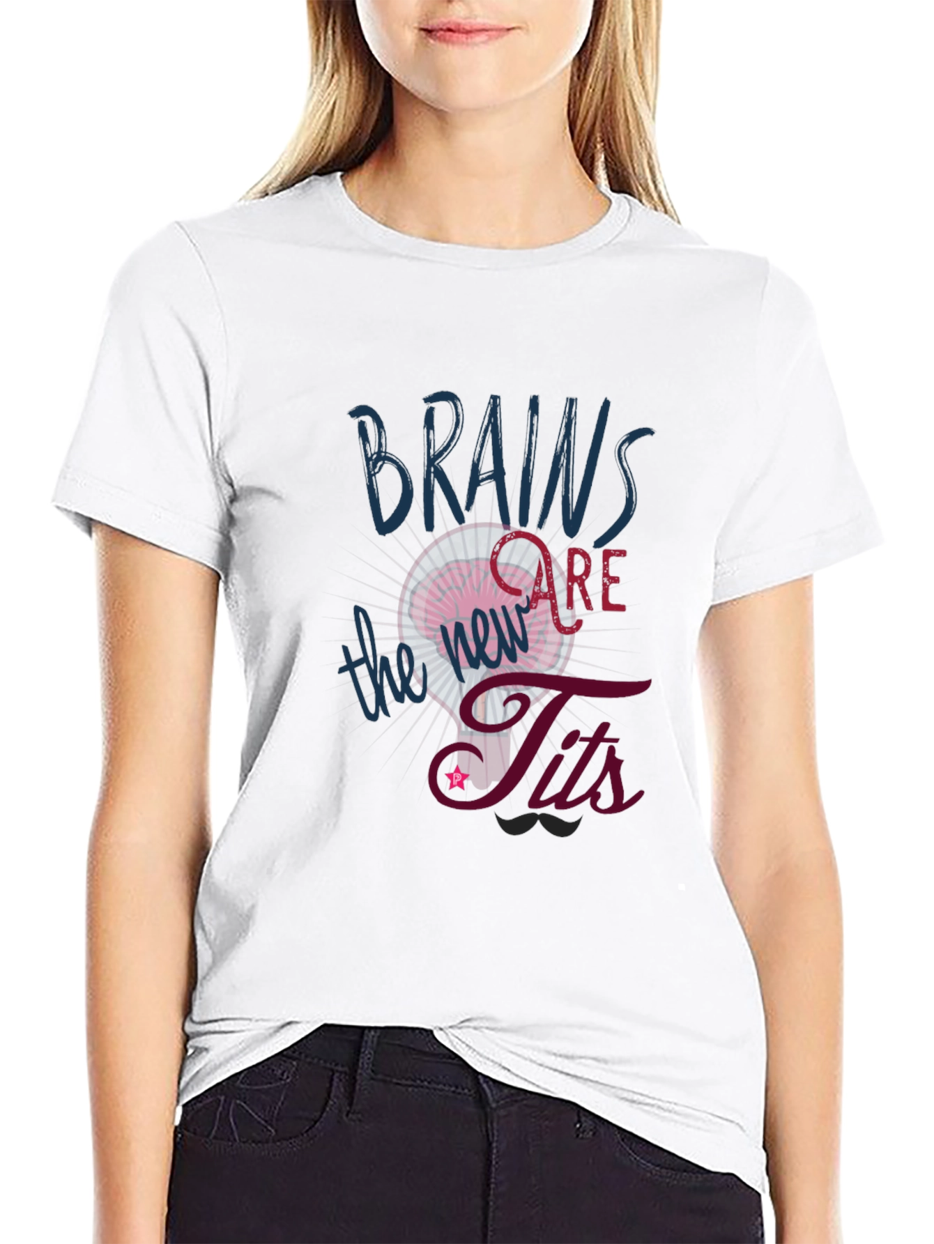 Brains Are The Tits Graphic Tee
