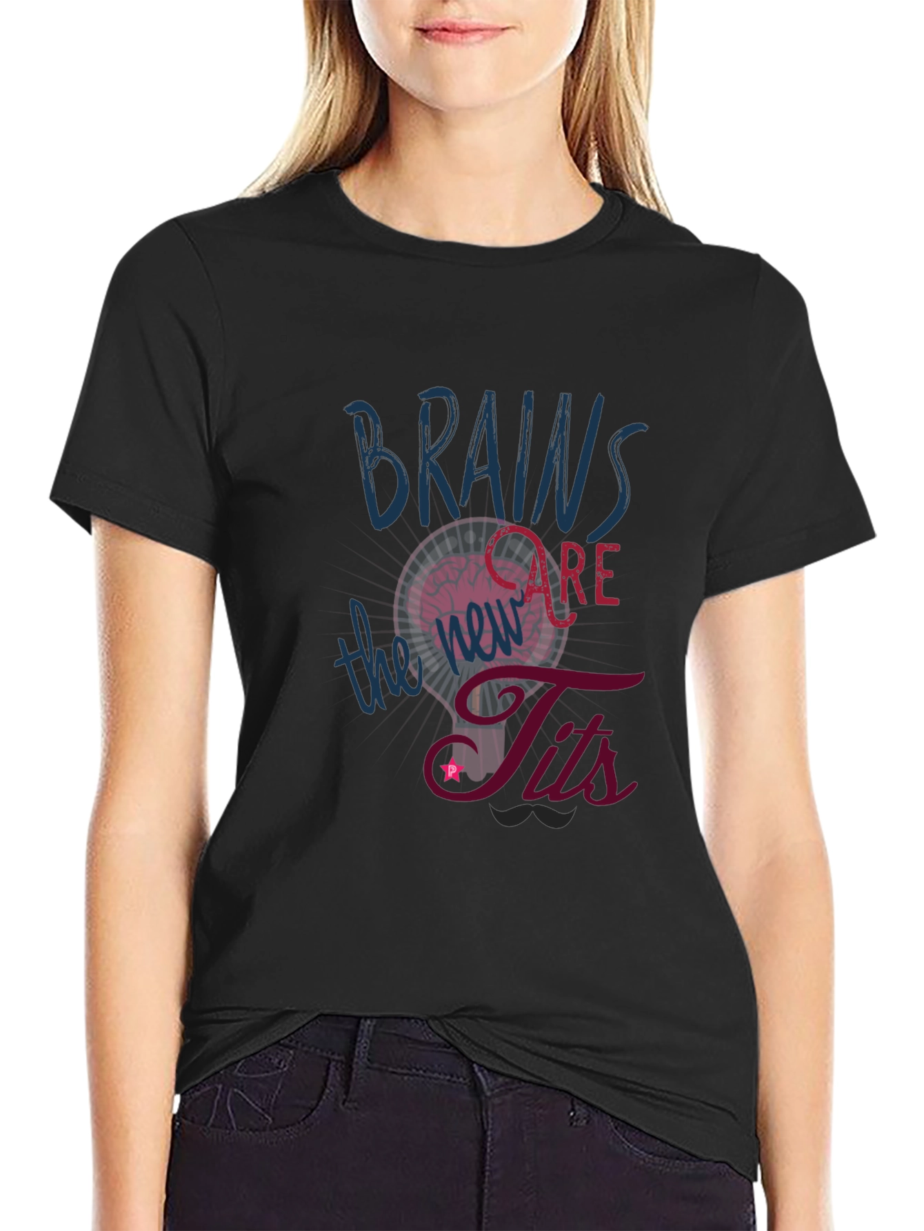 Brains Are The Tits Graphic Tee