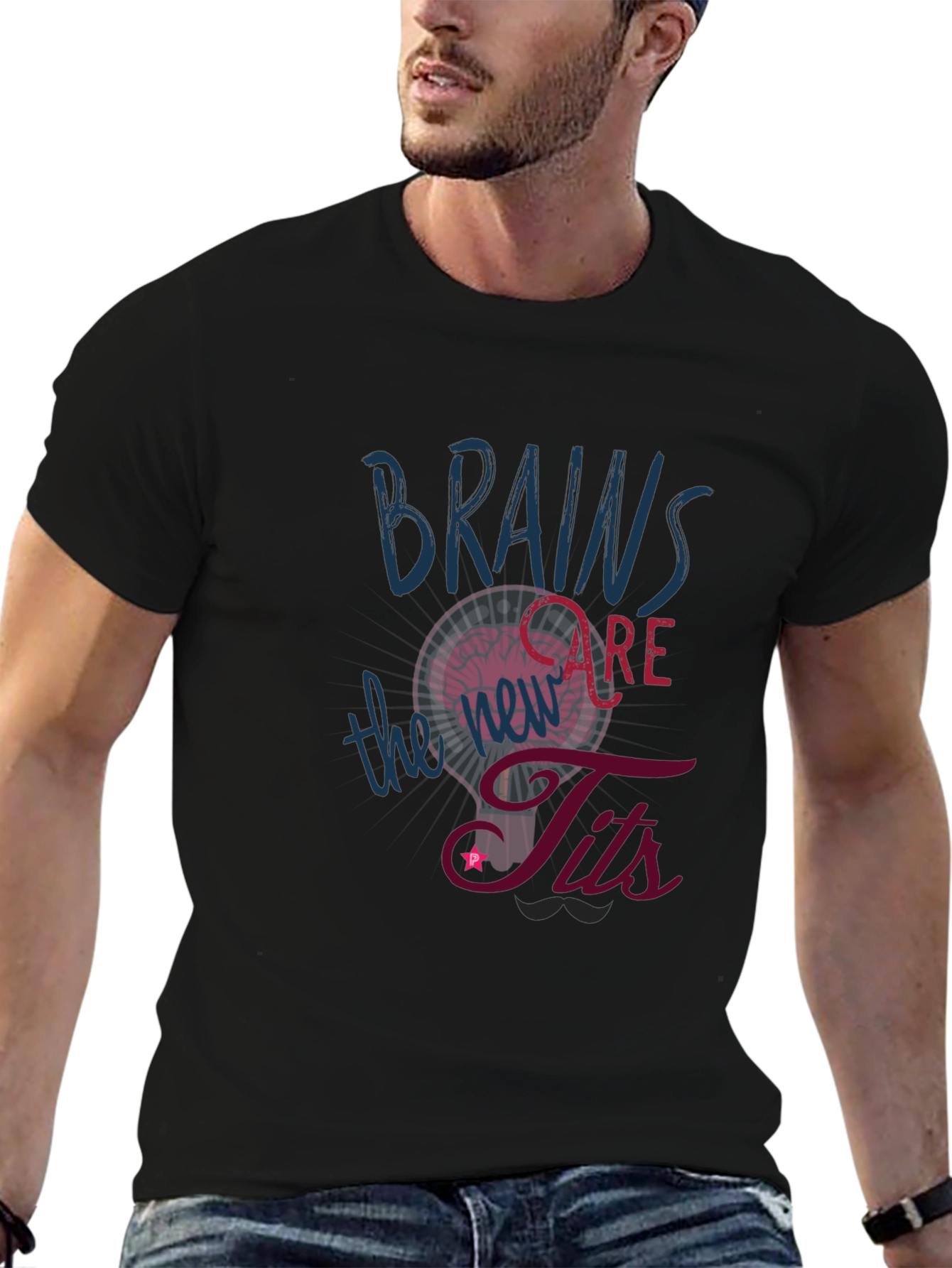 Brains Are The Tits Graphic Tee