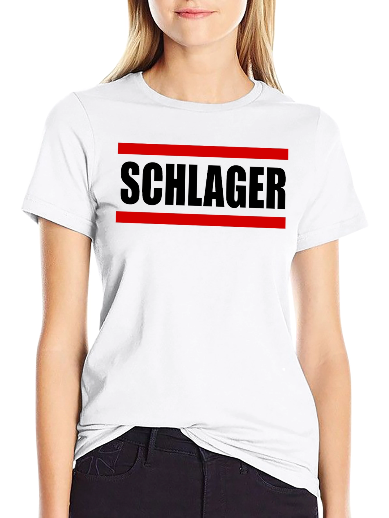 Schlager T-Shirt - Black Graphic Tee
