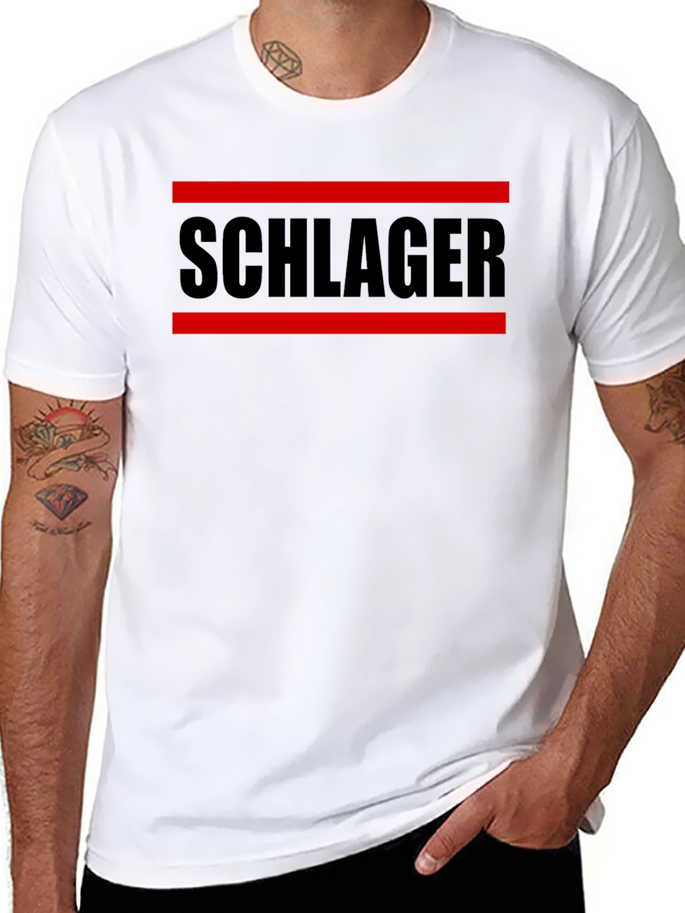 Schlager T-Shirt - Black Graphic Tee