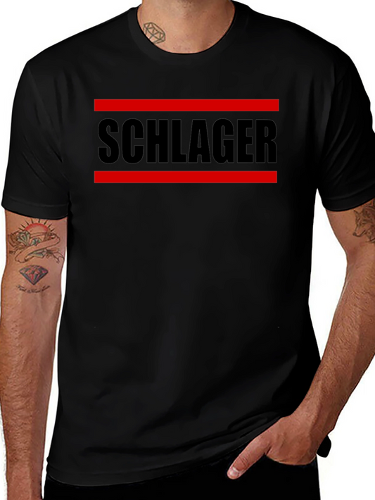 Schlager T-Shirt - Black Graphic Tee