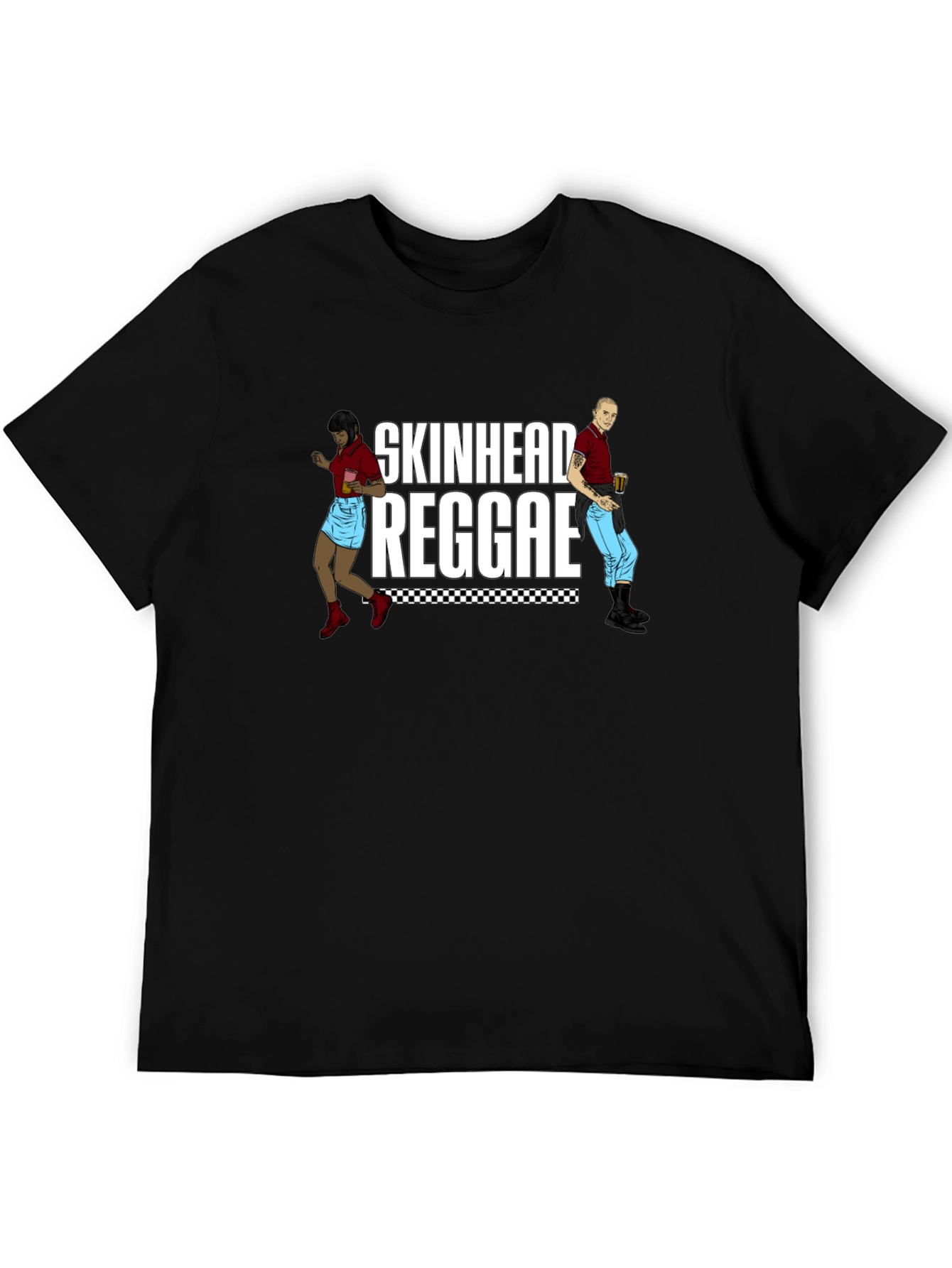 Skinhead Reggae Graphic T-Shirt - Black