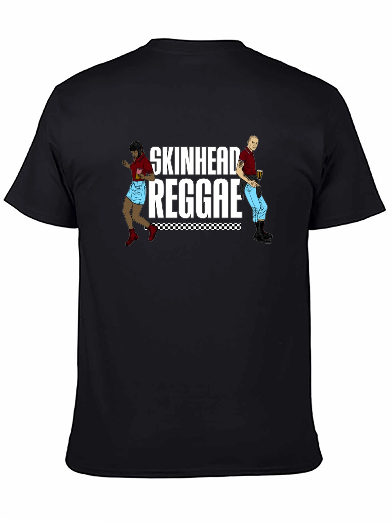 Skinhead Reggae Graphic T-Shirt - Black
