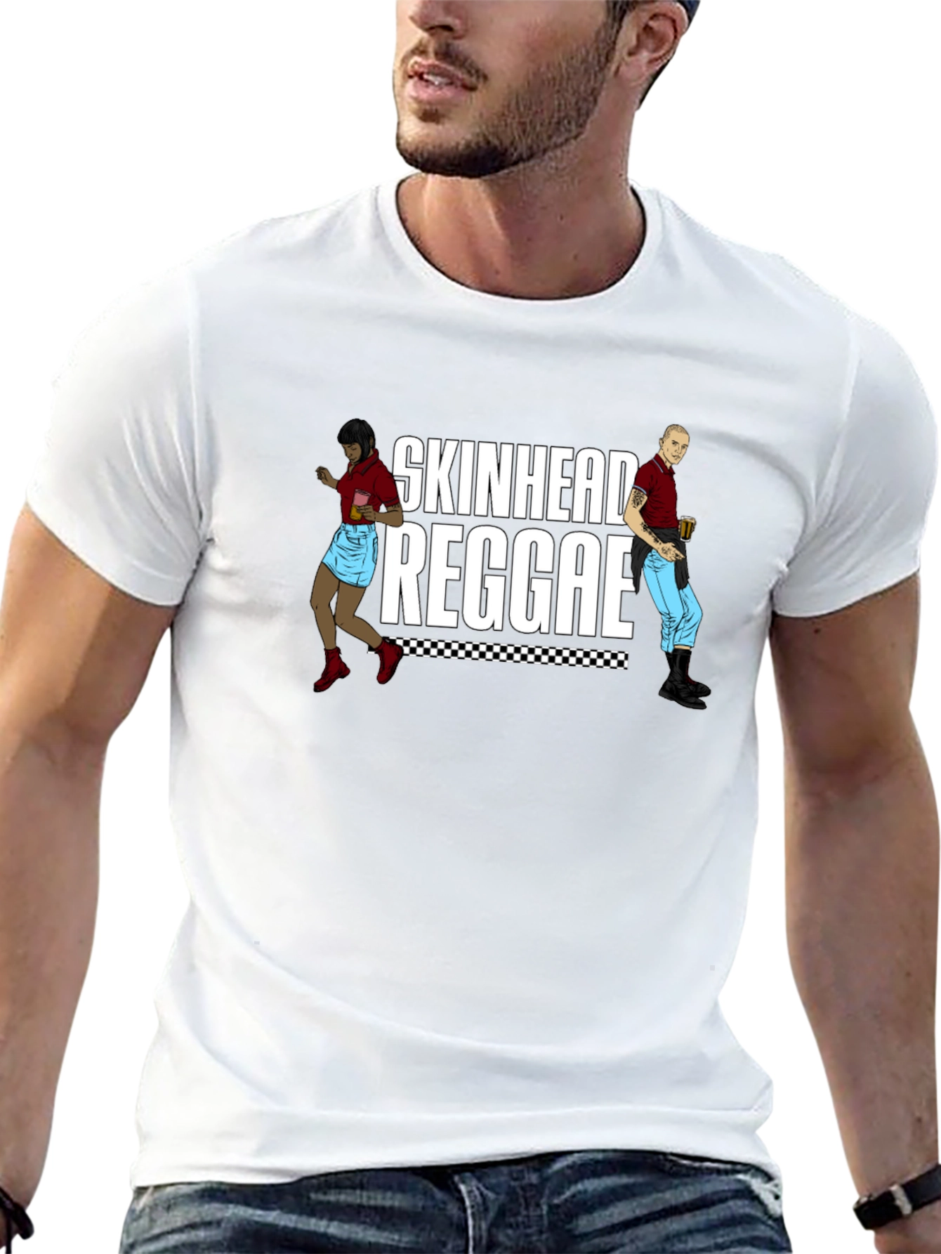 Skinhead Reggae Graphic T-Shirt - Black