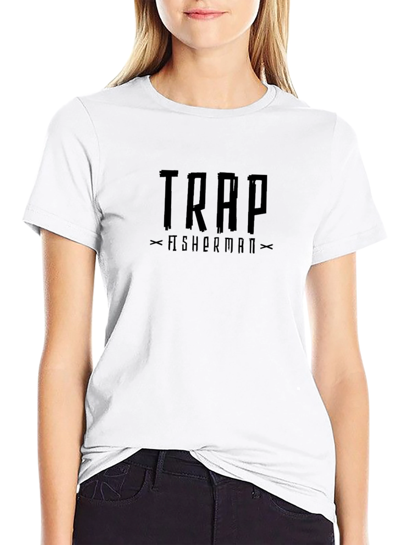 Trap Fisherman Graphic T-Shirt