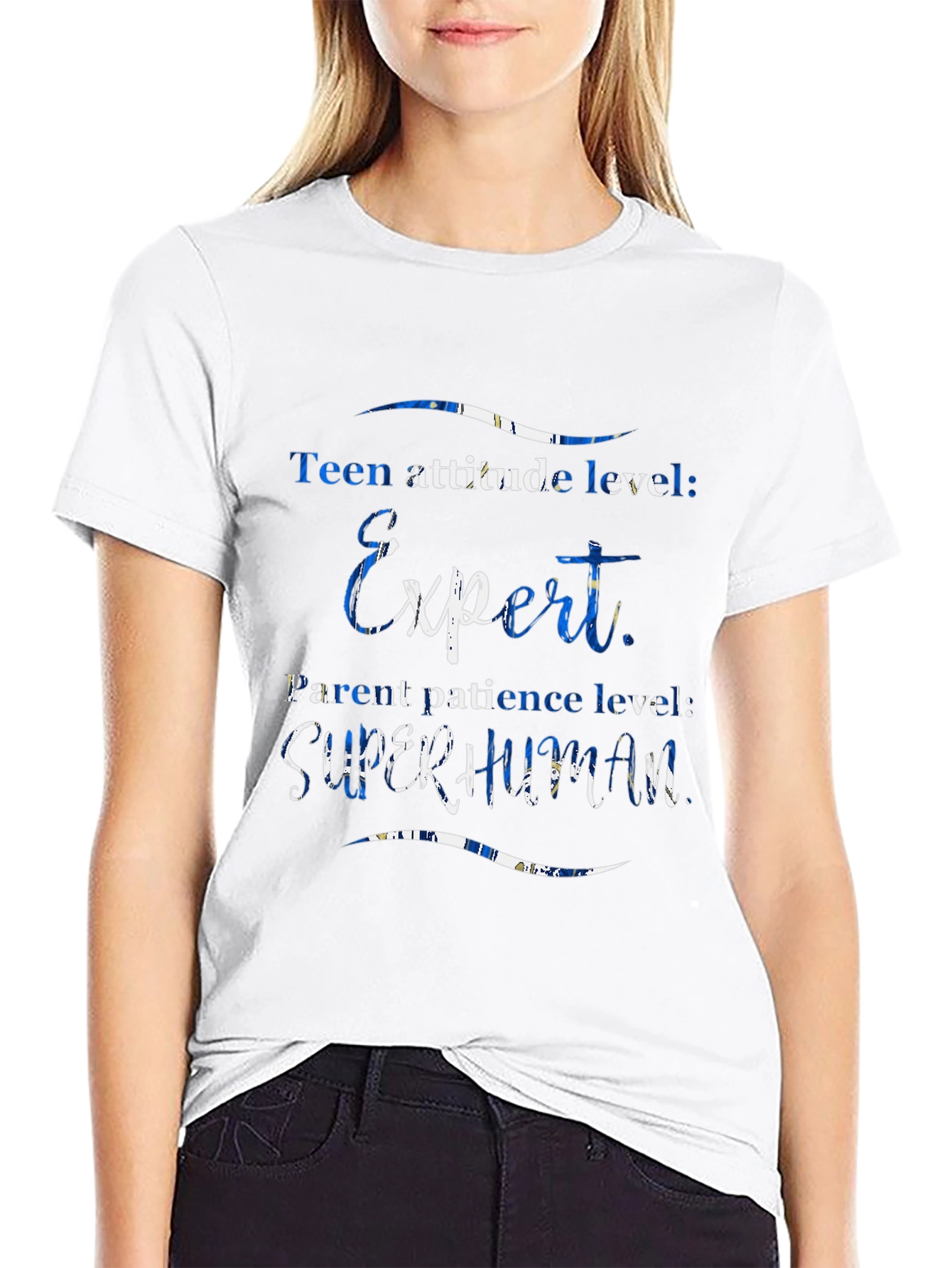 Teen Attitude Expert Superhuman Parent T-Shirt