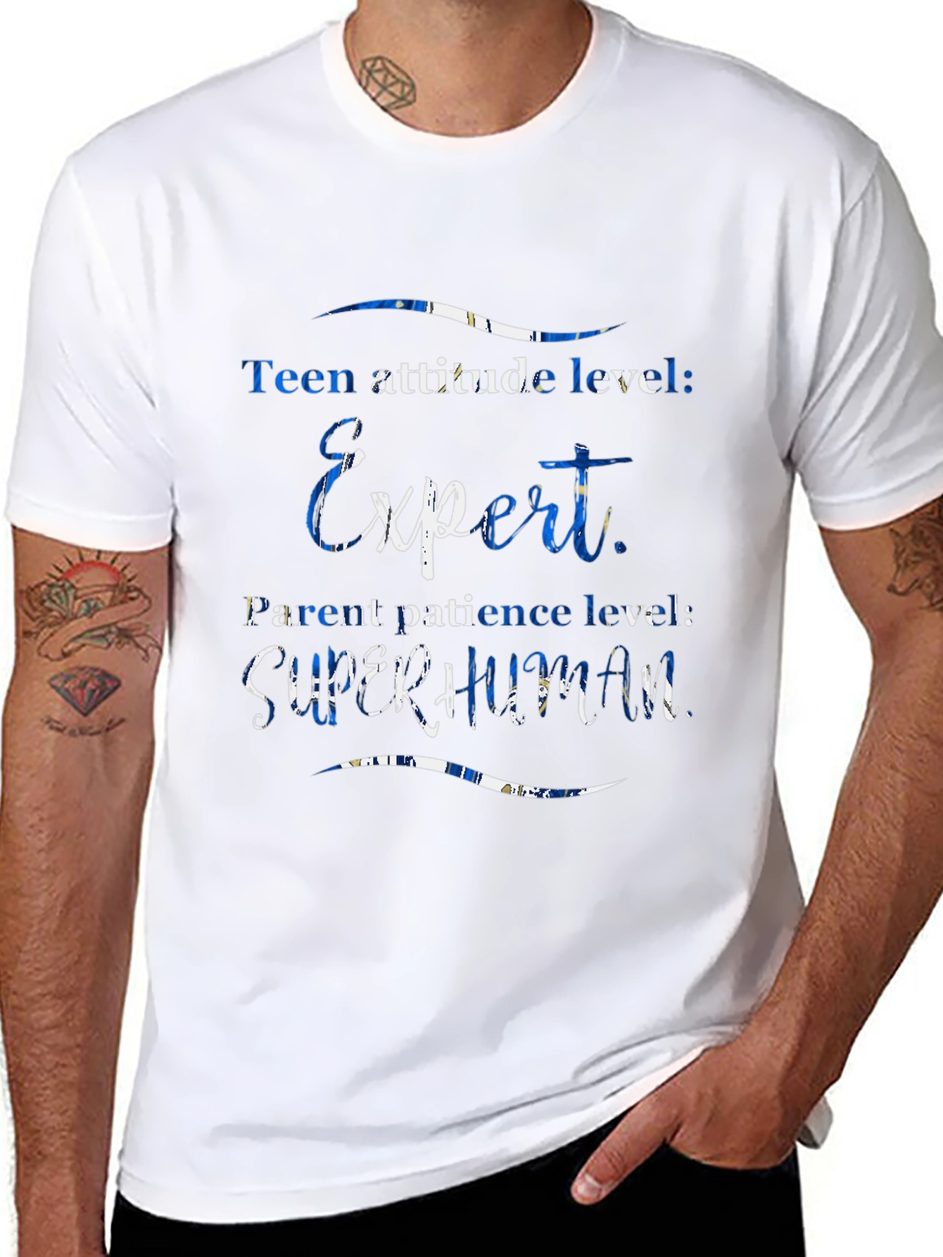 Teen Attitude Expert Superhuman Parent T-Shirt
