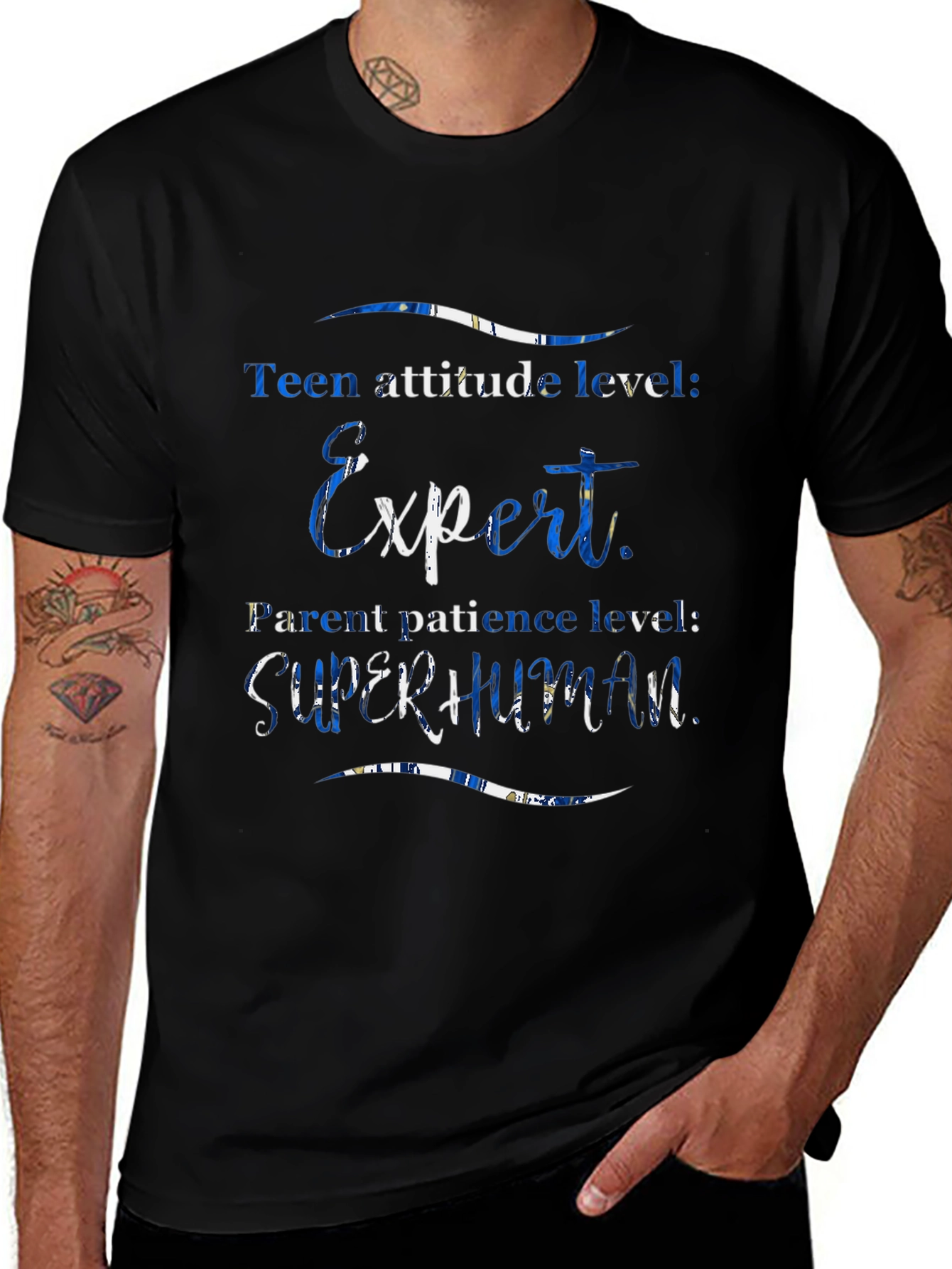 Teen Attitude Expert Superhuman Parent T-Shirt
