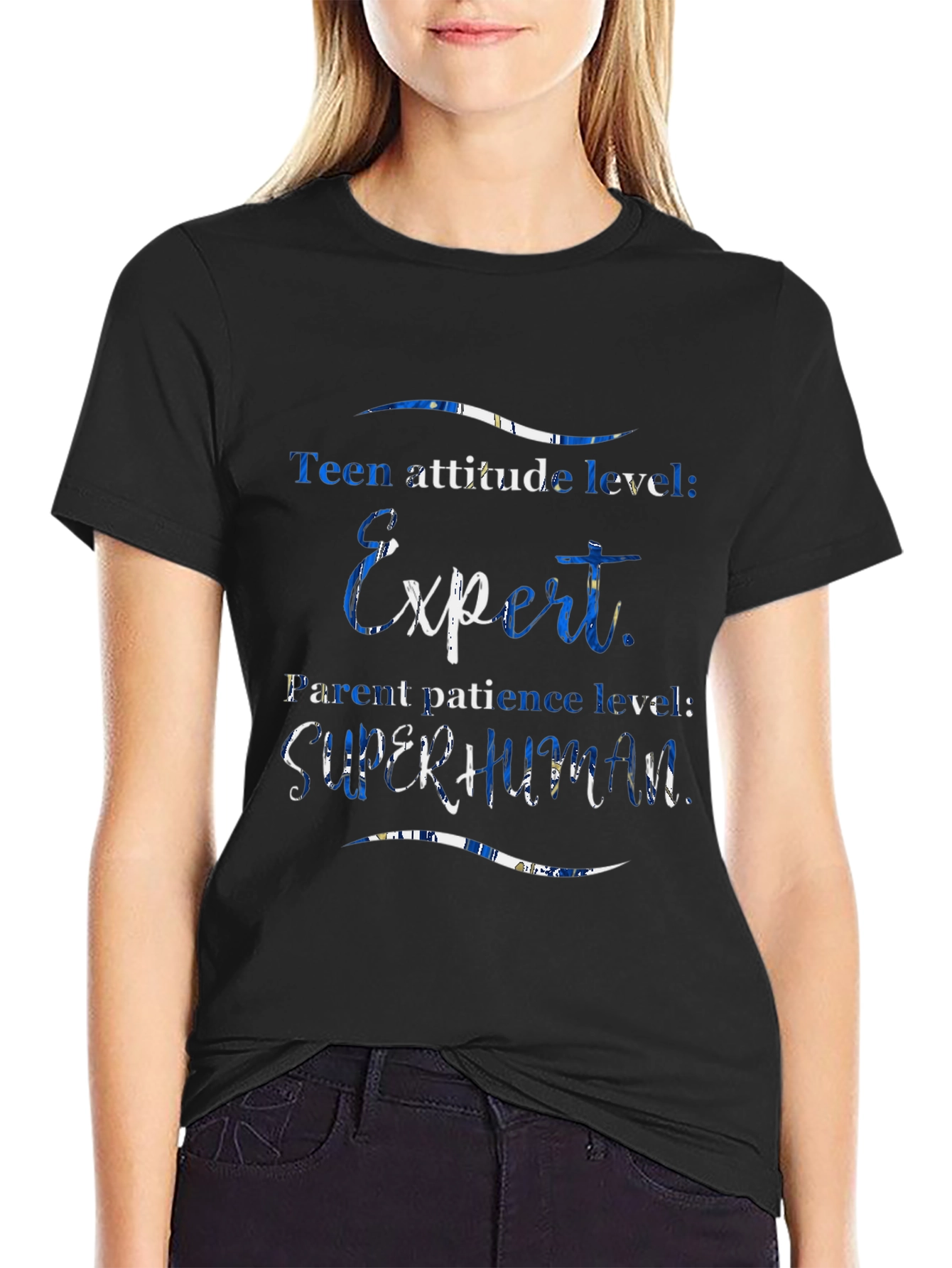 Teen Attitude Expert Superhuman Parent T-Shirt