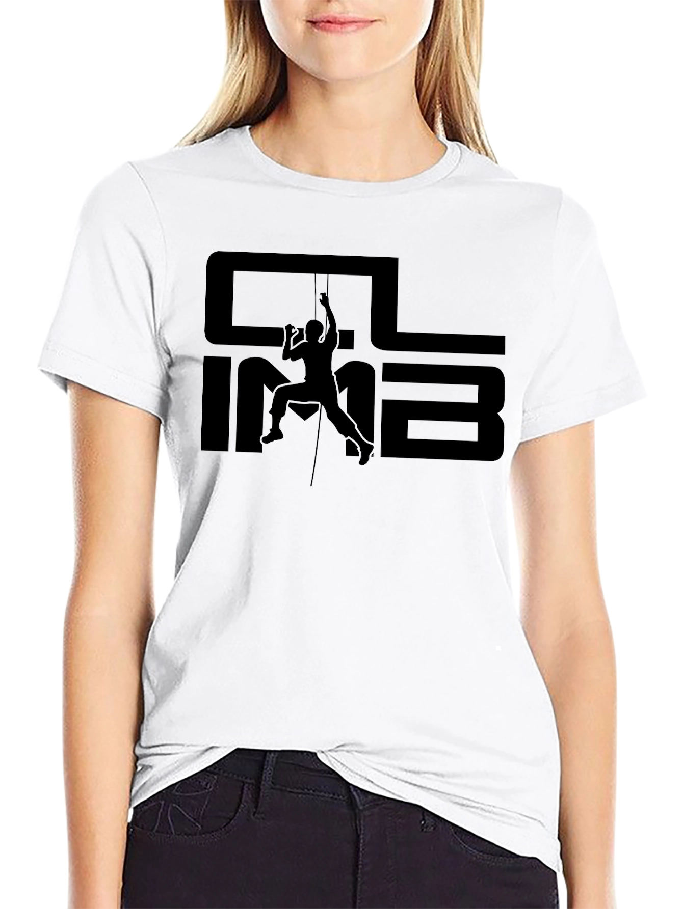 Climb Graphic T-Shirt - Black