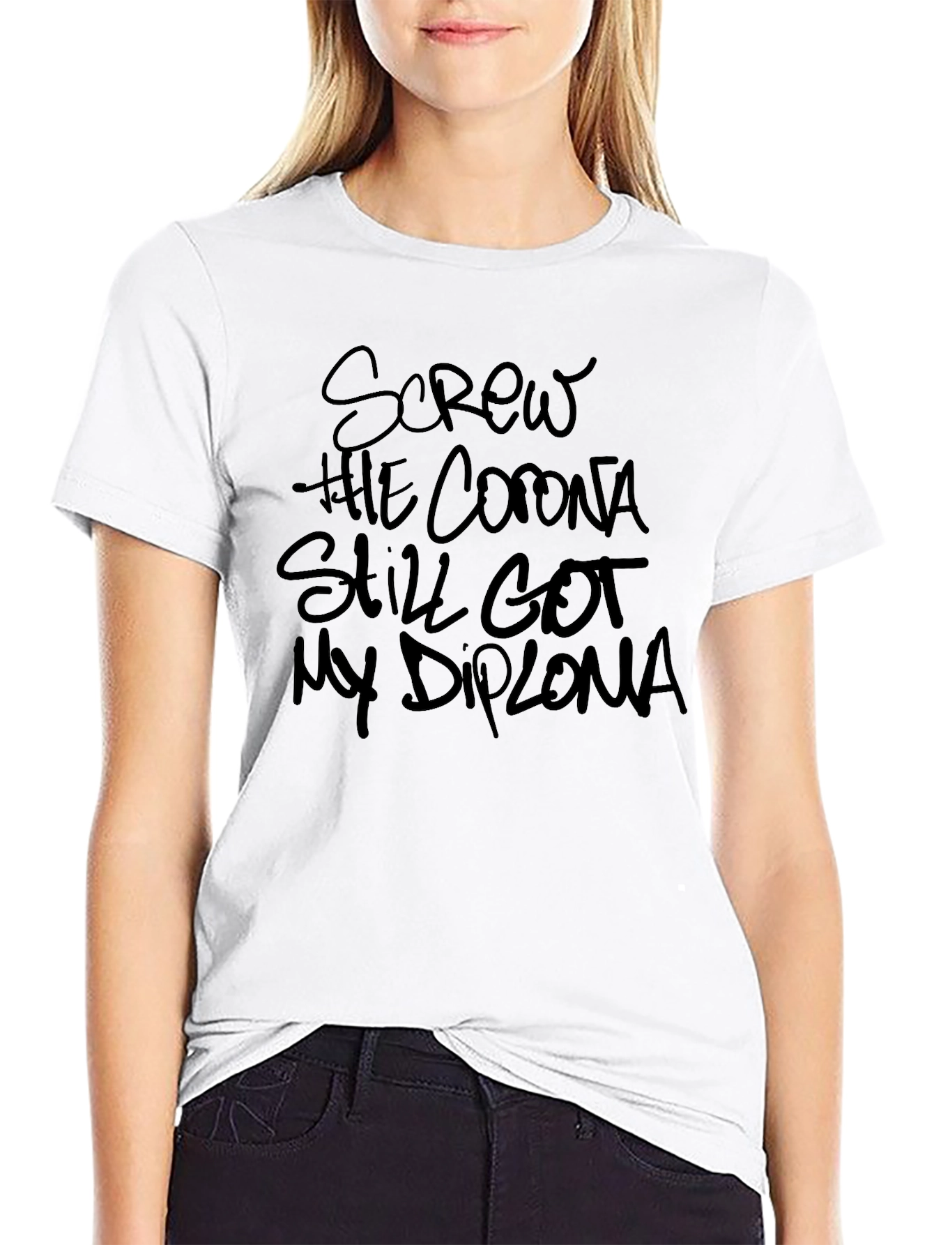 Screw the Corona Diploma T-Shirt