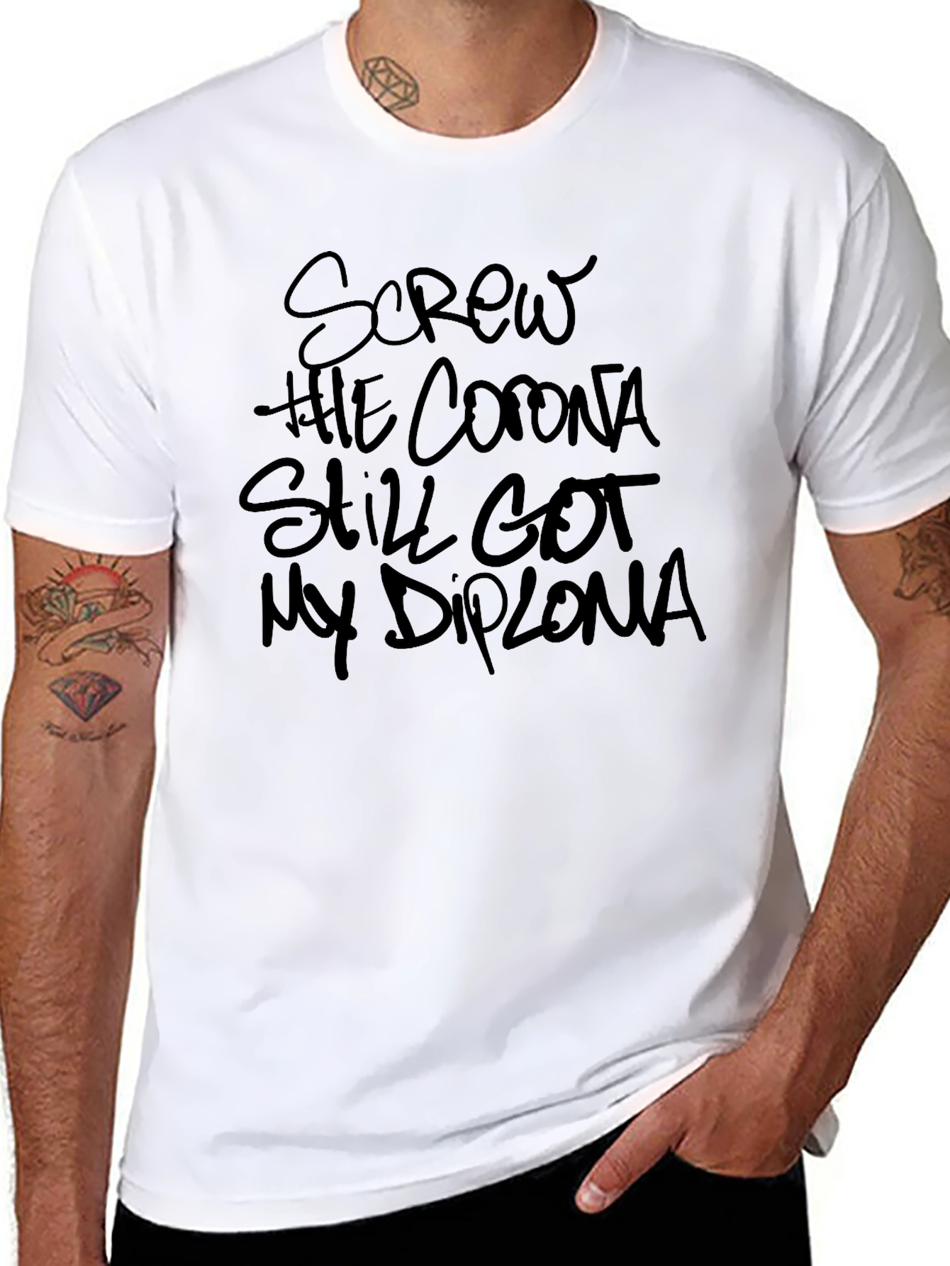 Screw the Corona Diploma T-Shirt