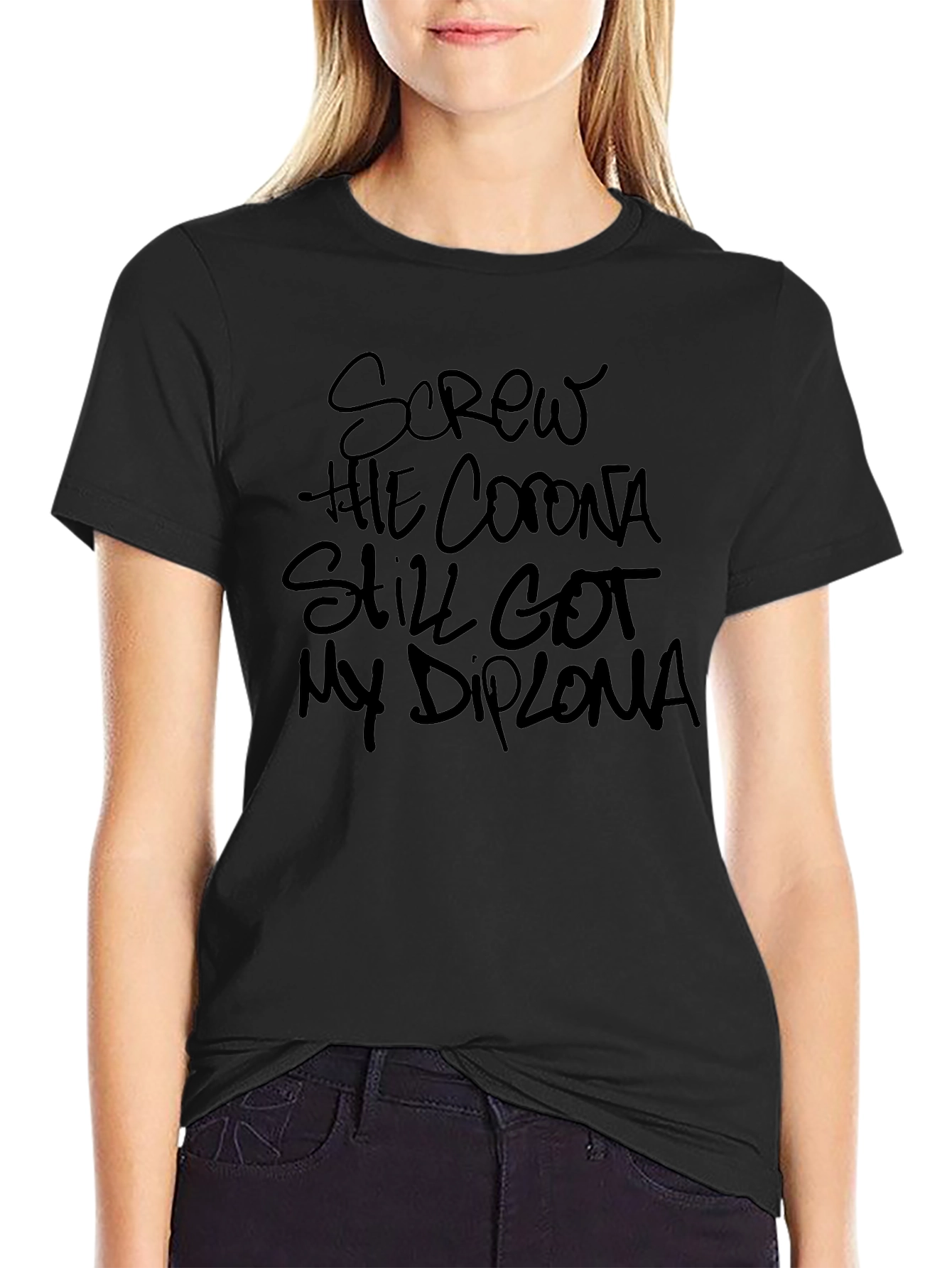Screw the Corona Diploma T-Shirt