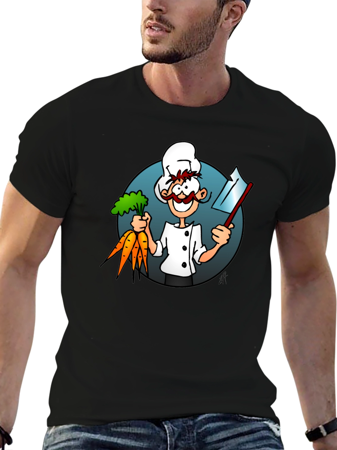 Cartoon Chef Graphic Tee