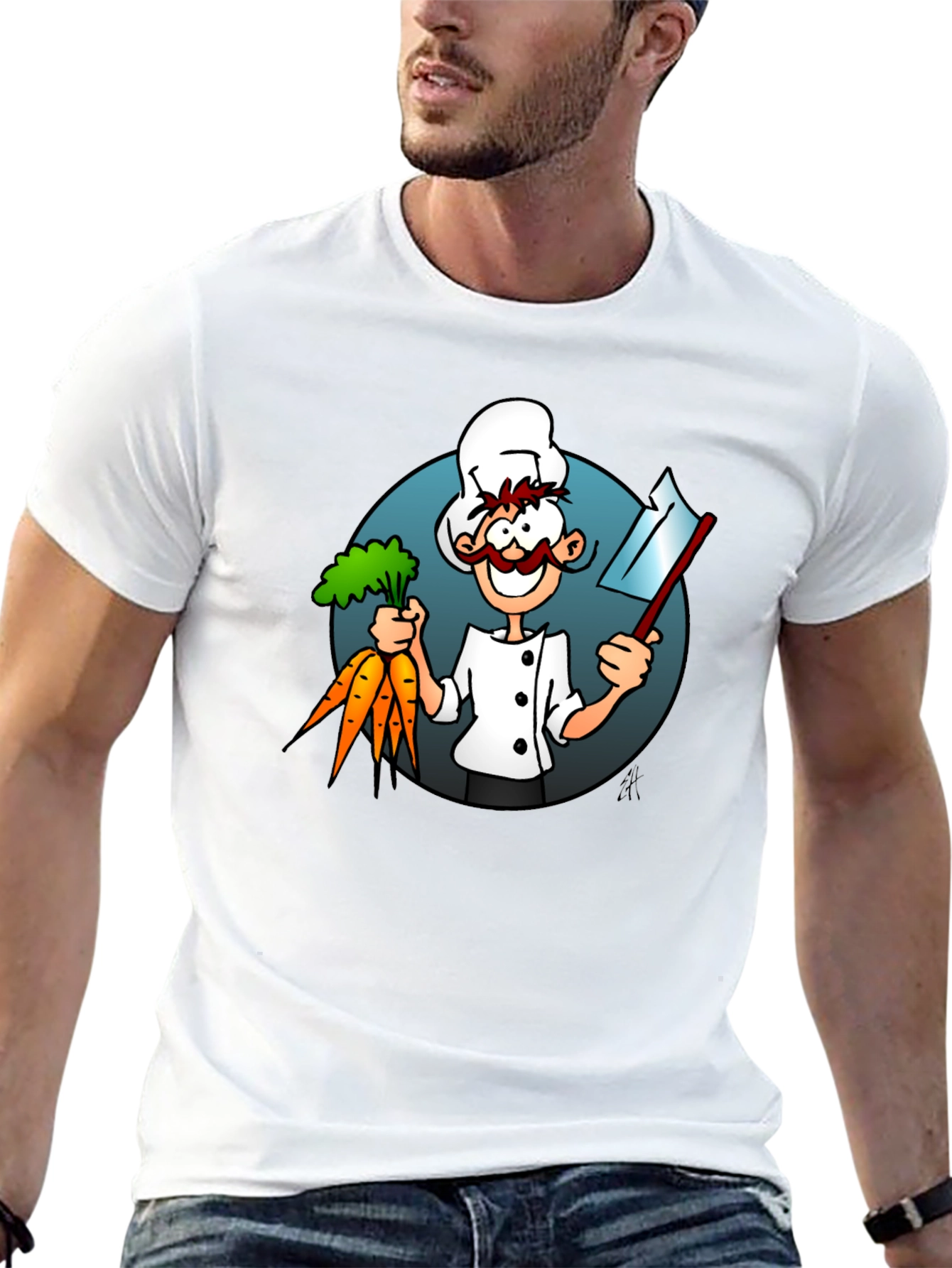 Cartoon Chef Graphic Tee