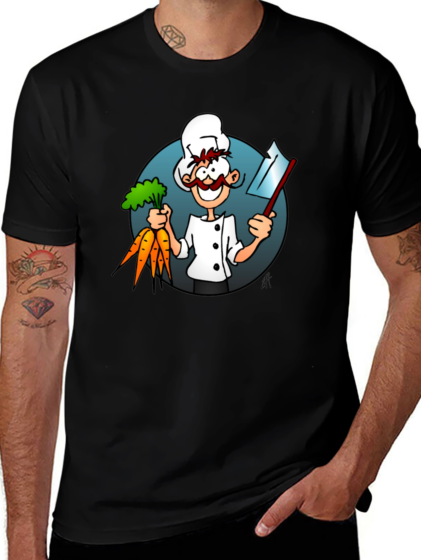 Cartoon Chef Graphic Tee