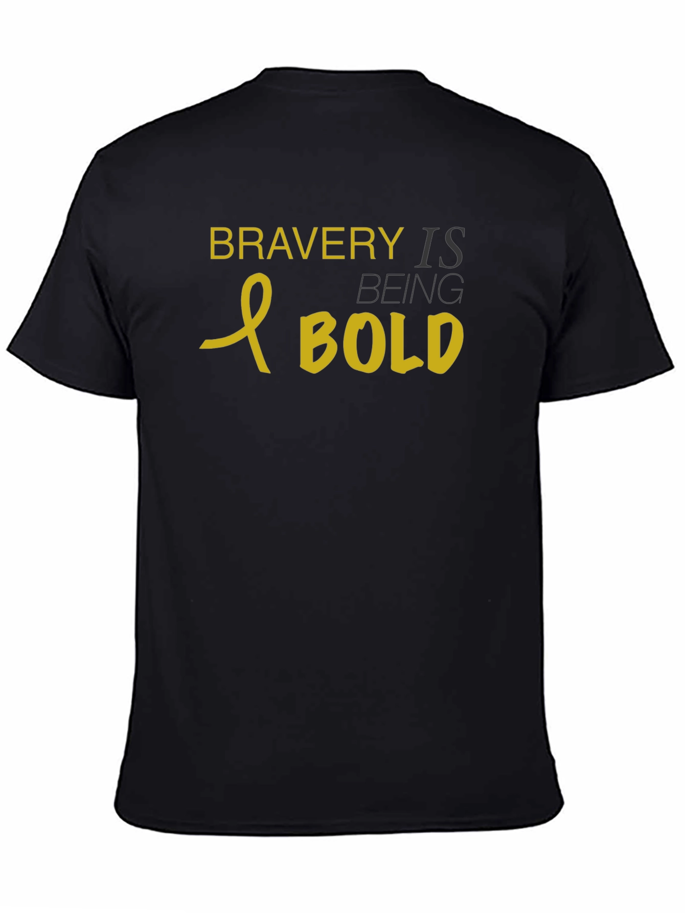 Bravery is Being Bold Black T-Shirt