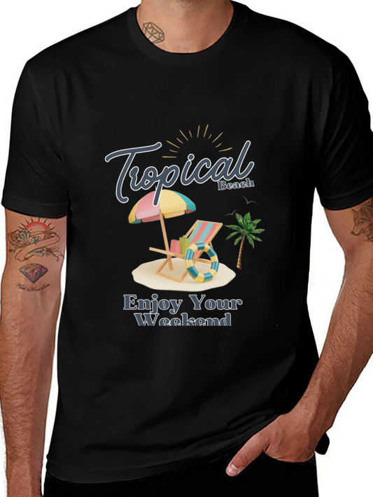 Tropical Beach Weekend T-Shirt - Island Getaway Style