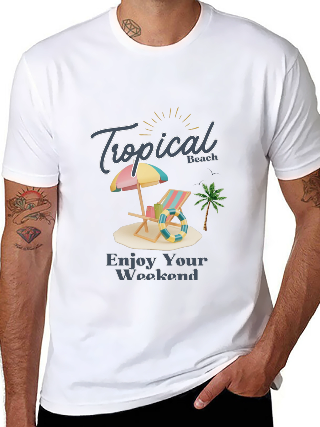 Tropical Beach Weekend T-Shirt - Island Getaway Style