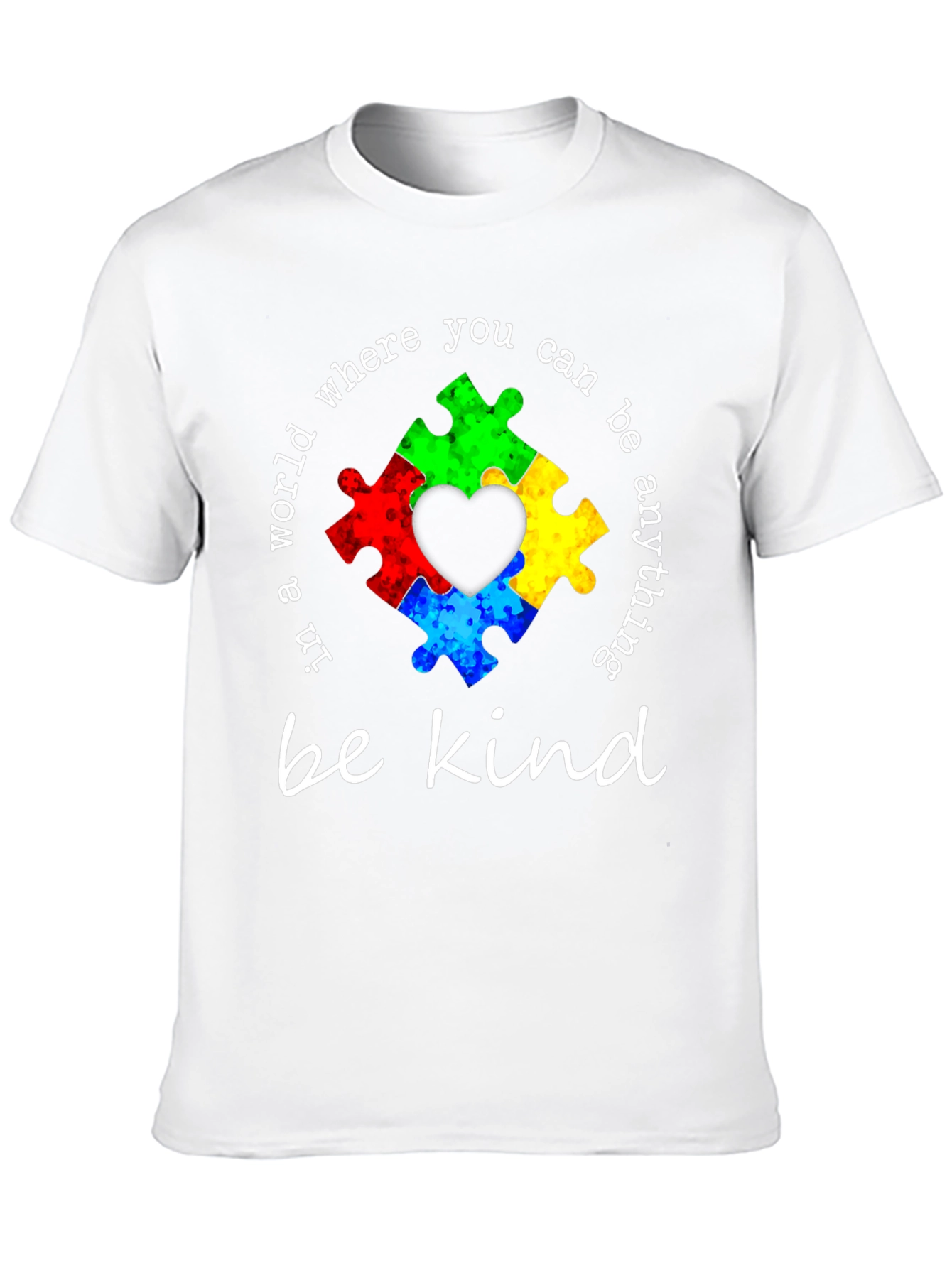 Autism Awareness Puzzle Heart Kindness T-Shirt