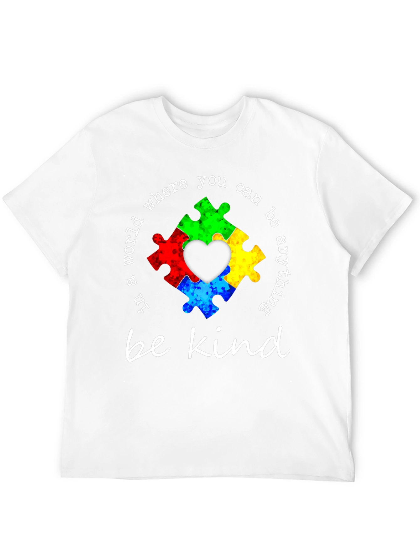 Autism Awareness Puzzle Heart Kindness T-Shirt