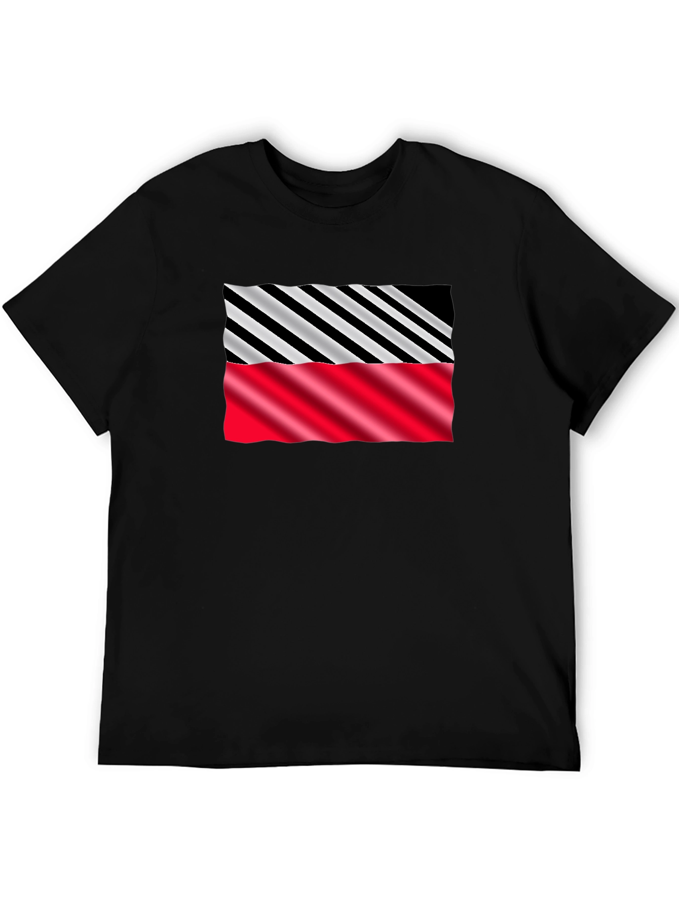 Stripped Pattern Graphic Tee