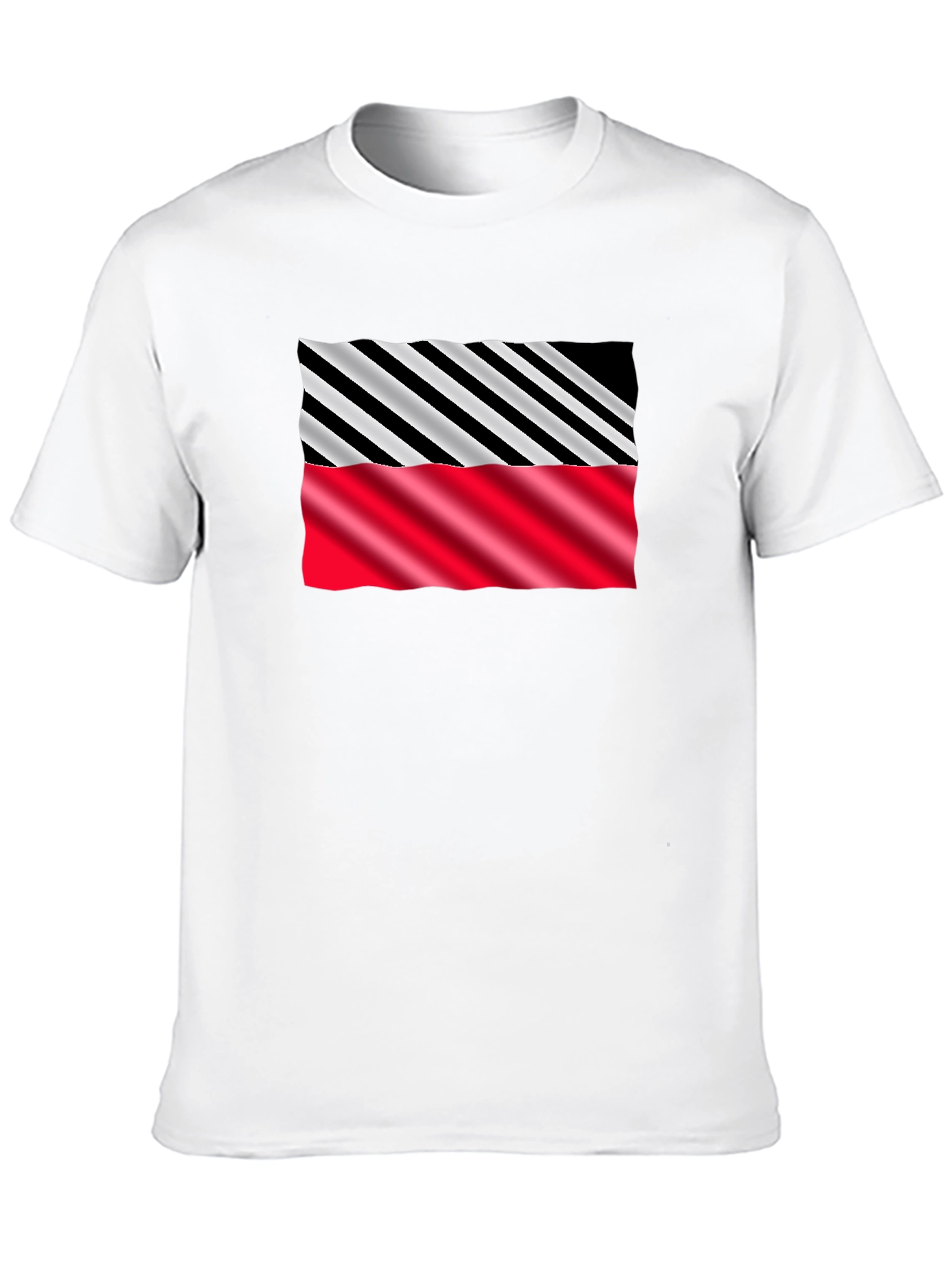 Stripped Pattern Graphic Tee