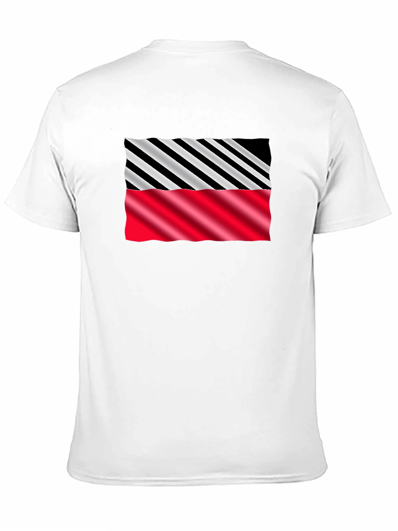 Stripped Pattern Graphic Tee