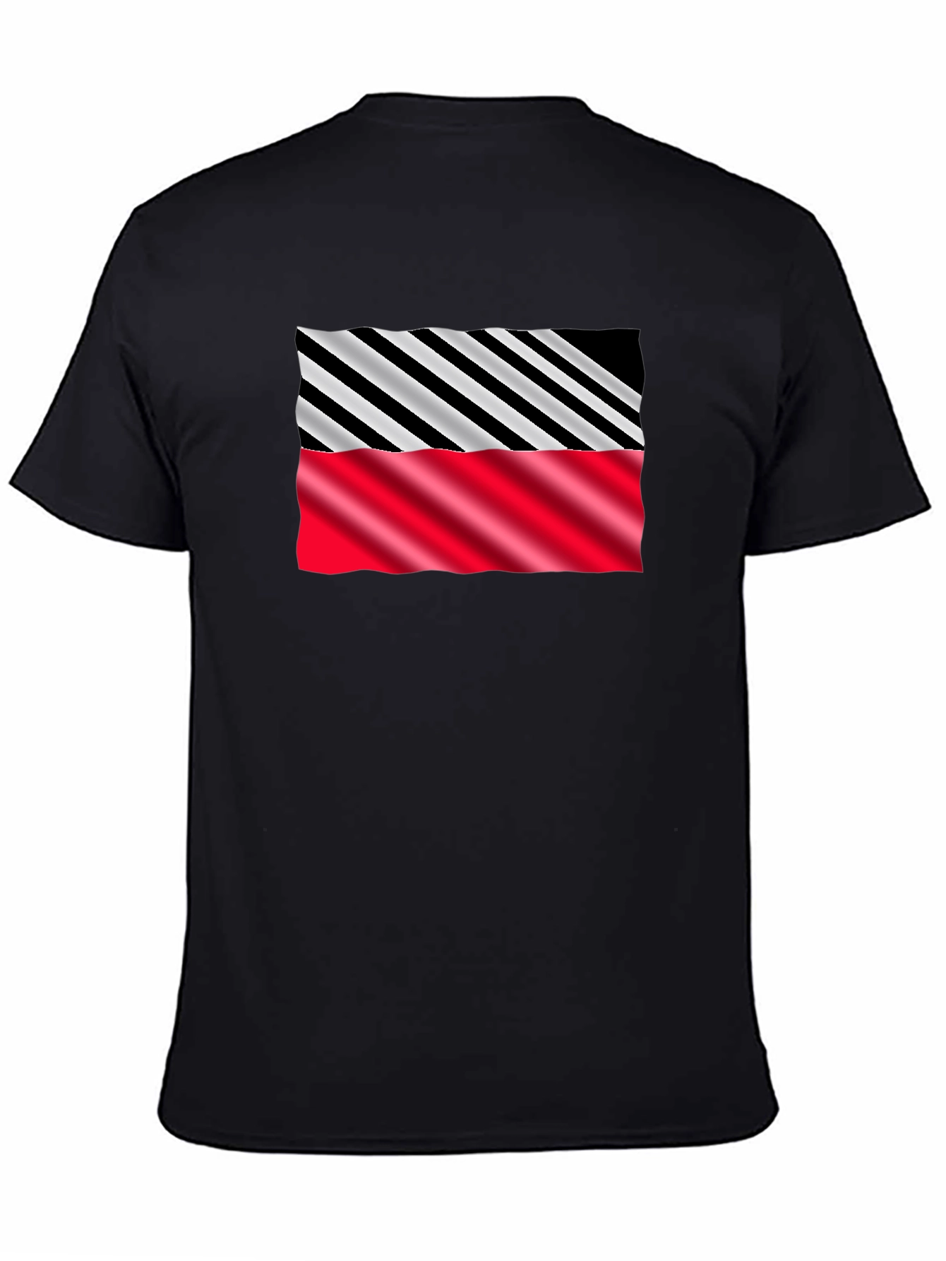 Stripped Pattern Graphic Tee