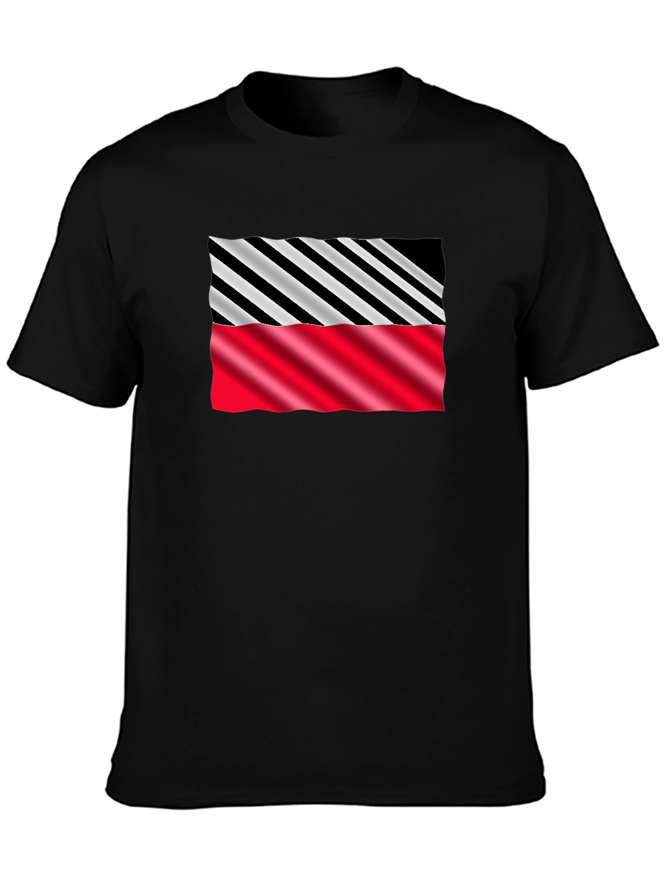 Stripped Pattern Graphic Tee
