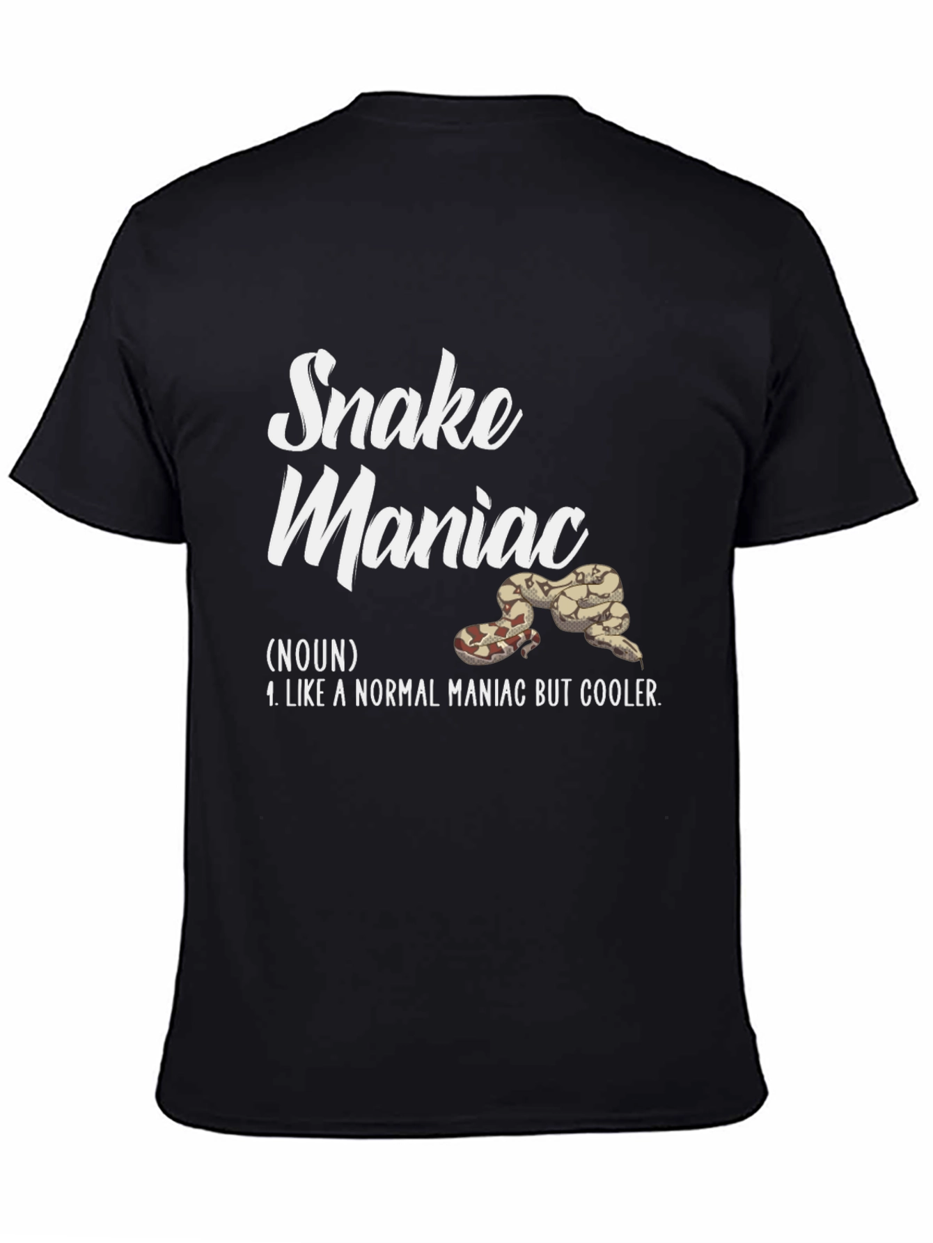 Snake Maniac Graphic T-Shirt - Cool Reptile Lover Tee