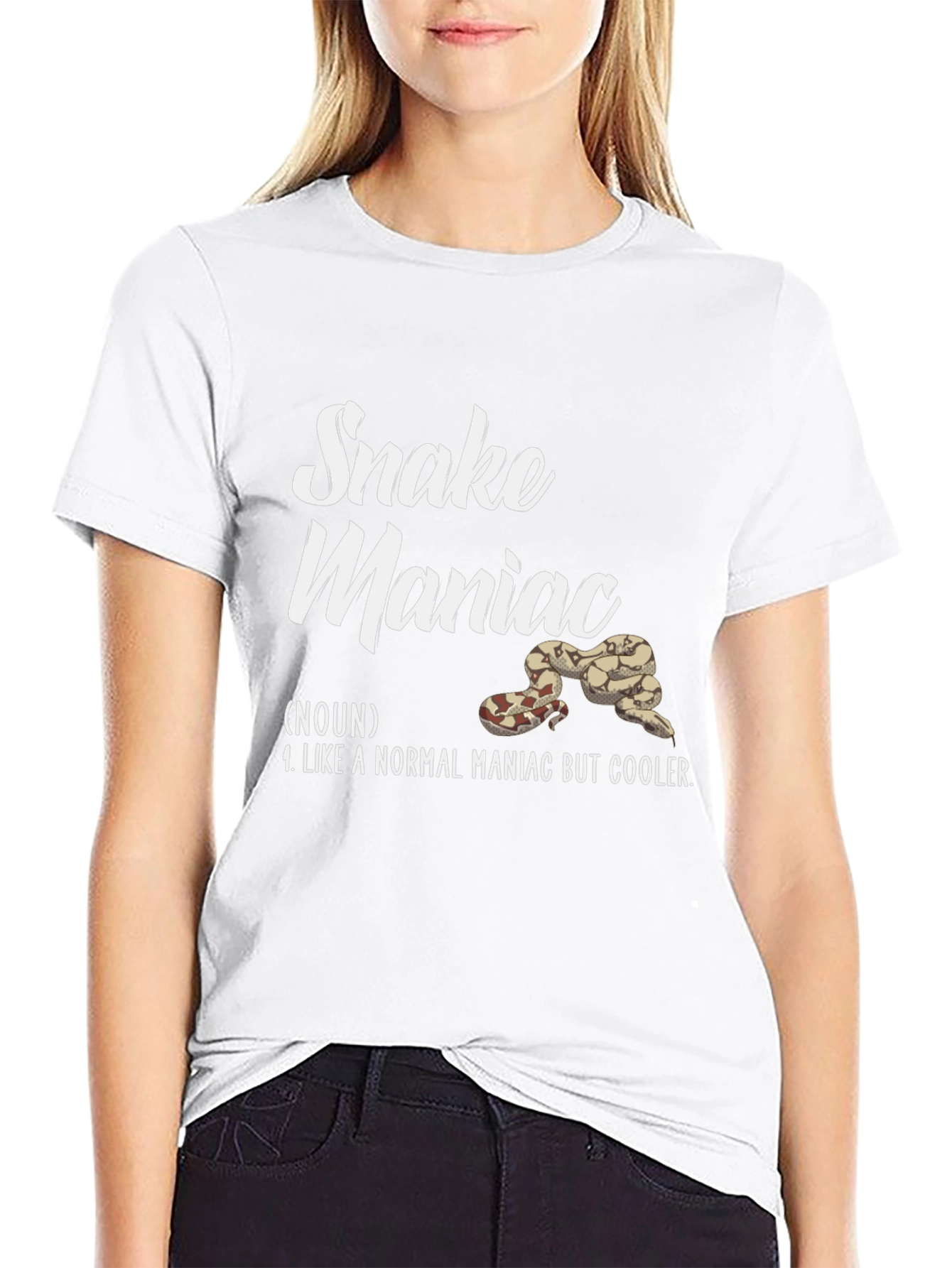 Snake Maniac Graphic T-Shirt - Cool Reptile Lover Tee