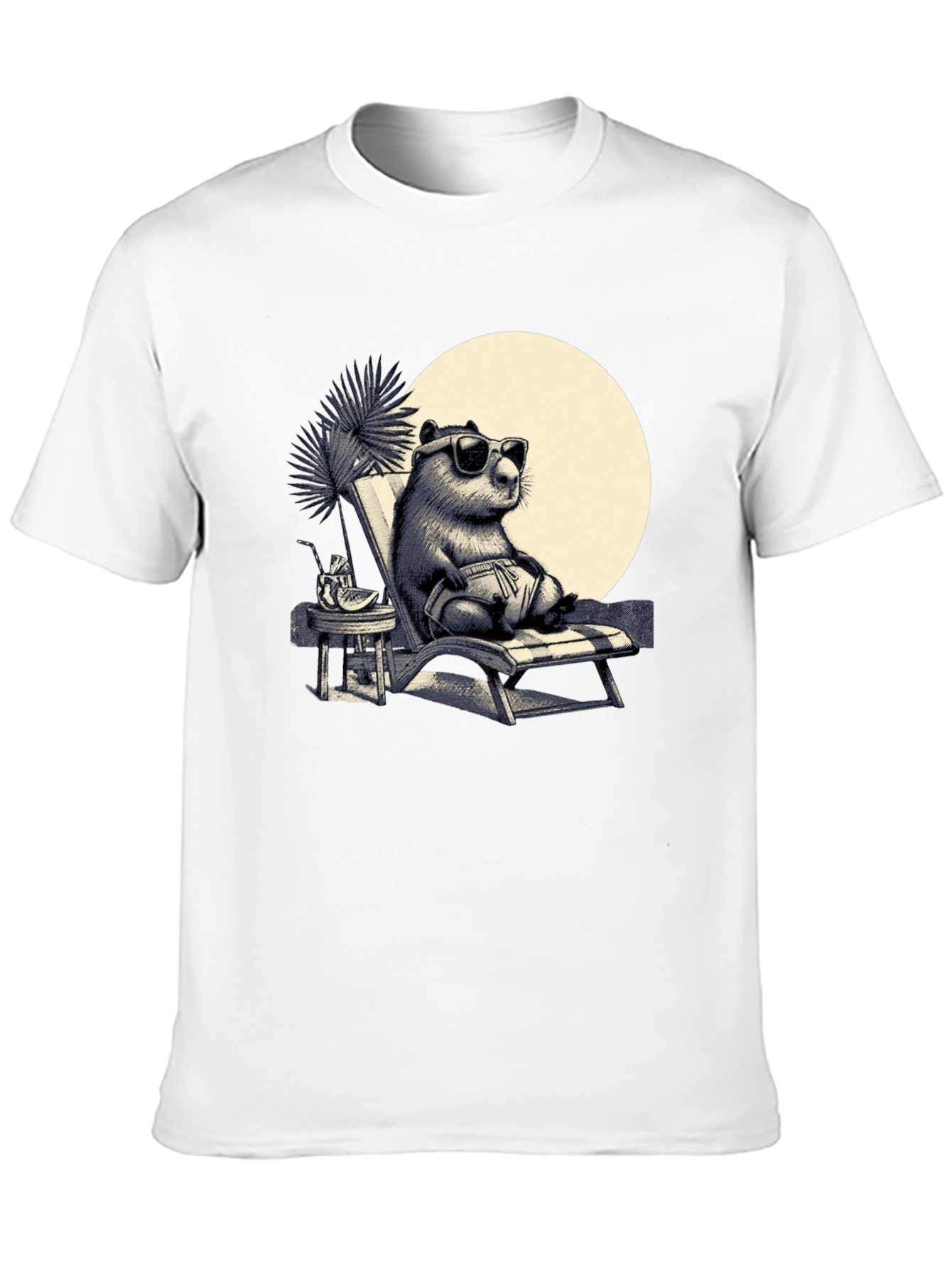 Cool Capybara Beach T-Shirt