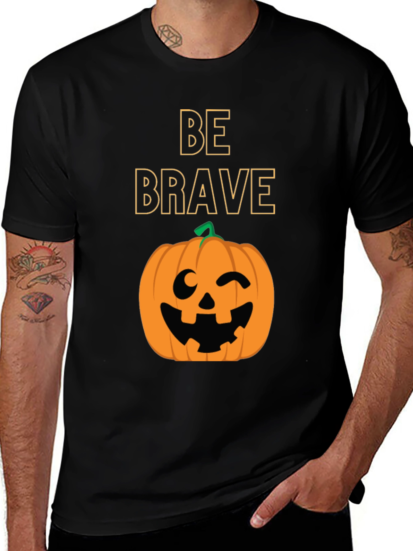 Be Brave Halloween Pumpkin T-Shirt
