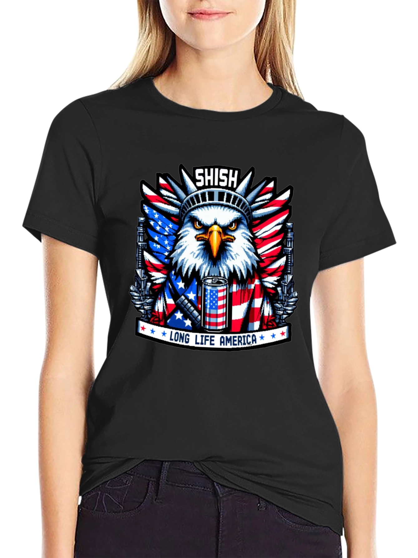 Shish Long Life America Eagle T-Shirt