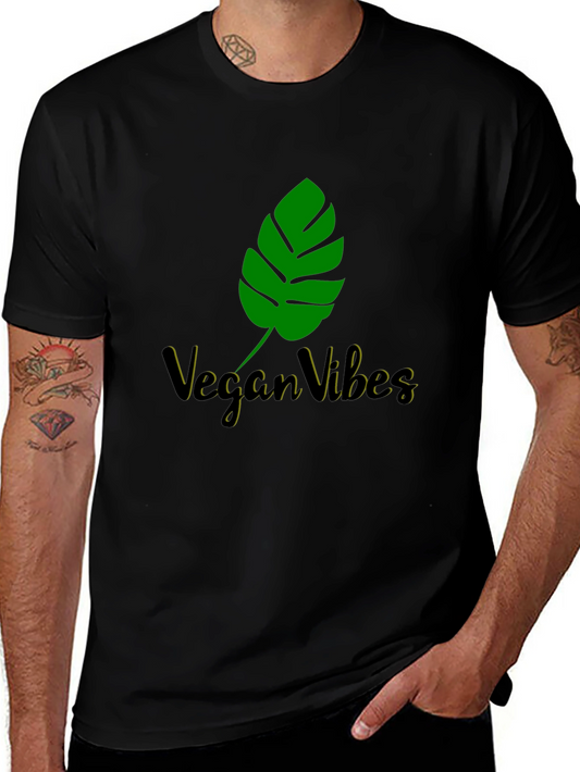 Vegan Vibes Graphic Tee - Black T-Shirt