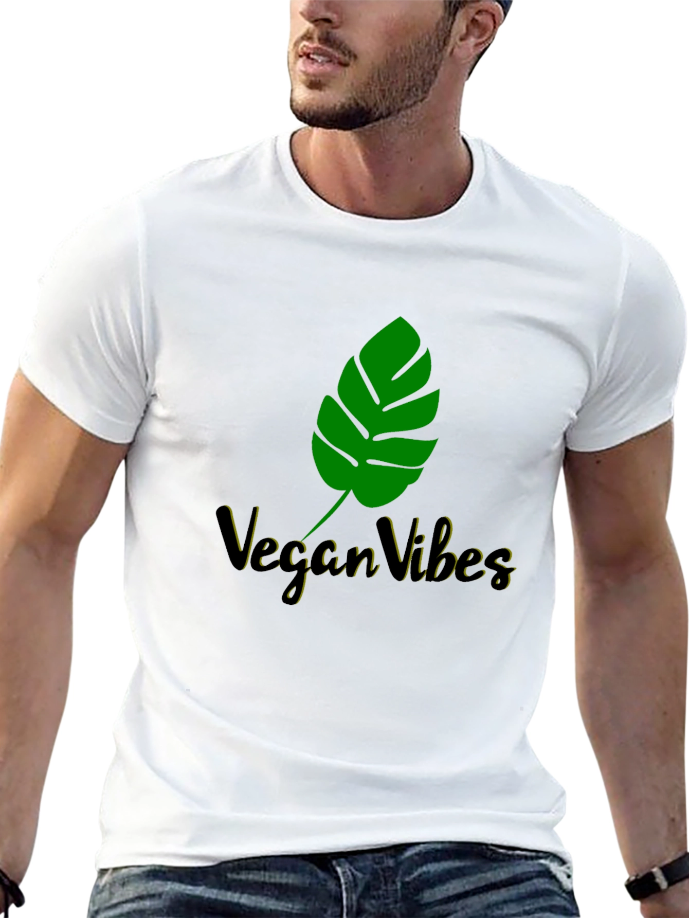Vegan Vibes Graphic Tee - Black T-Shirt