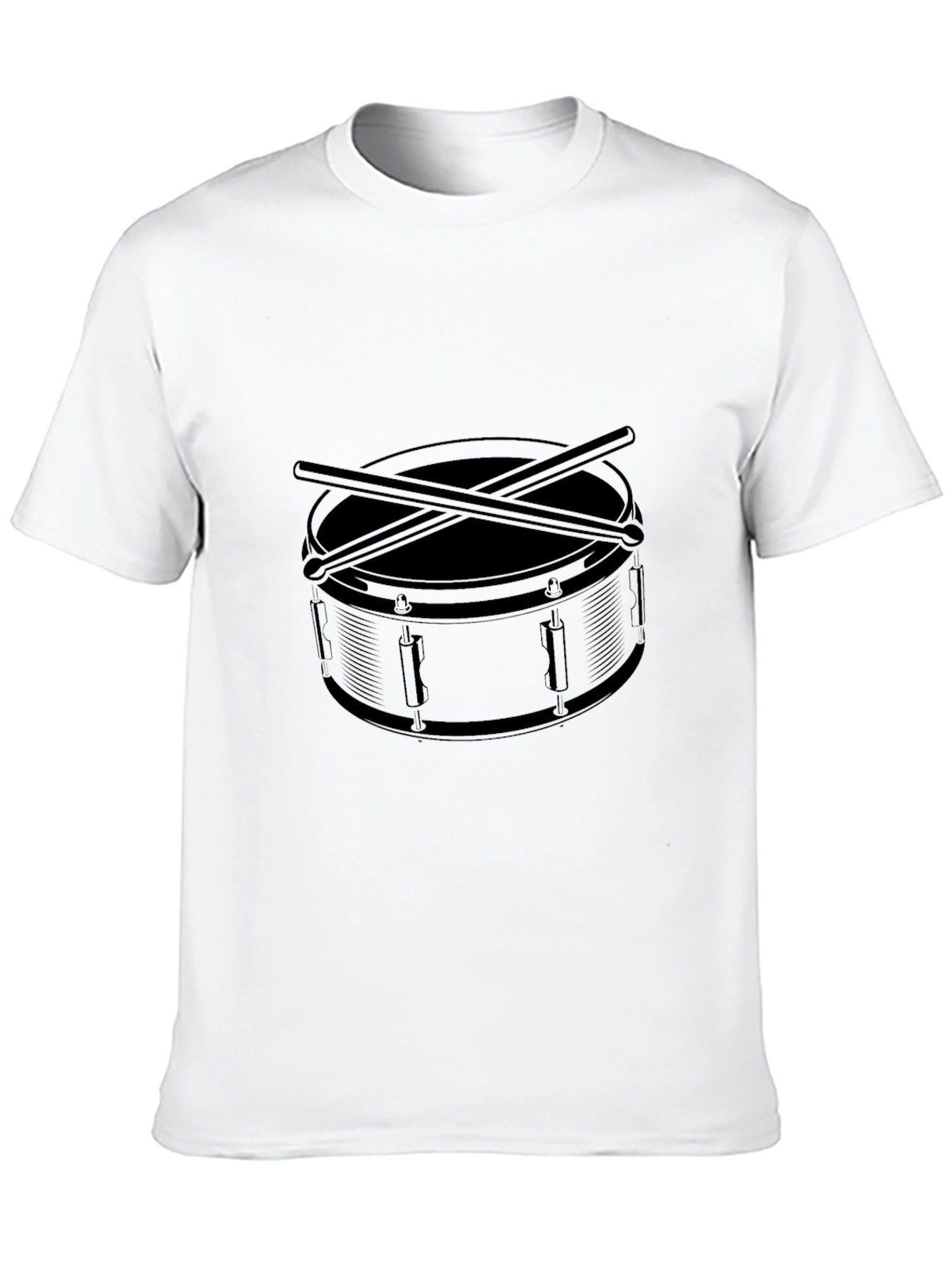 Black Drum Set Graphic Tee